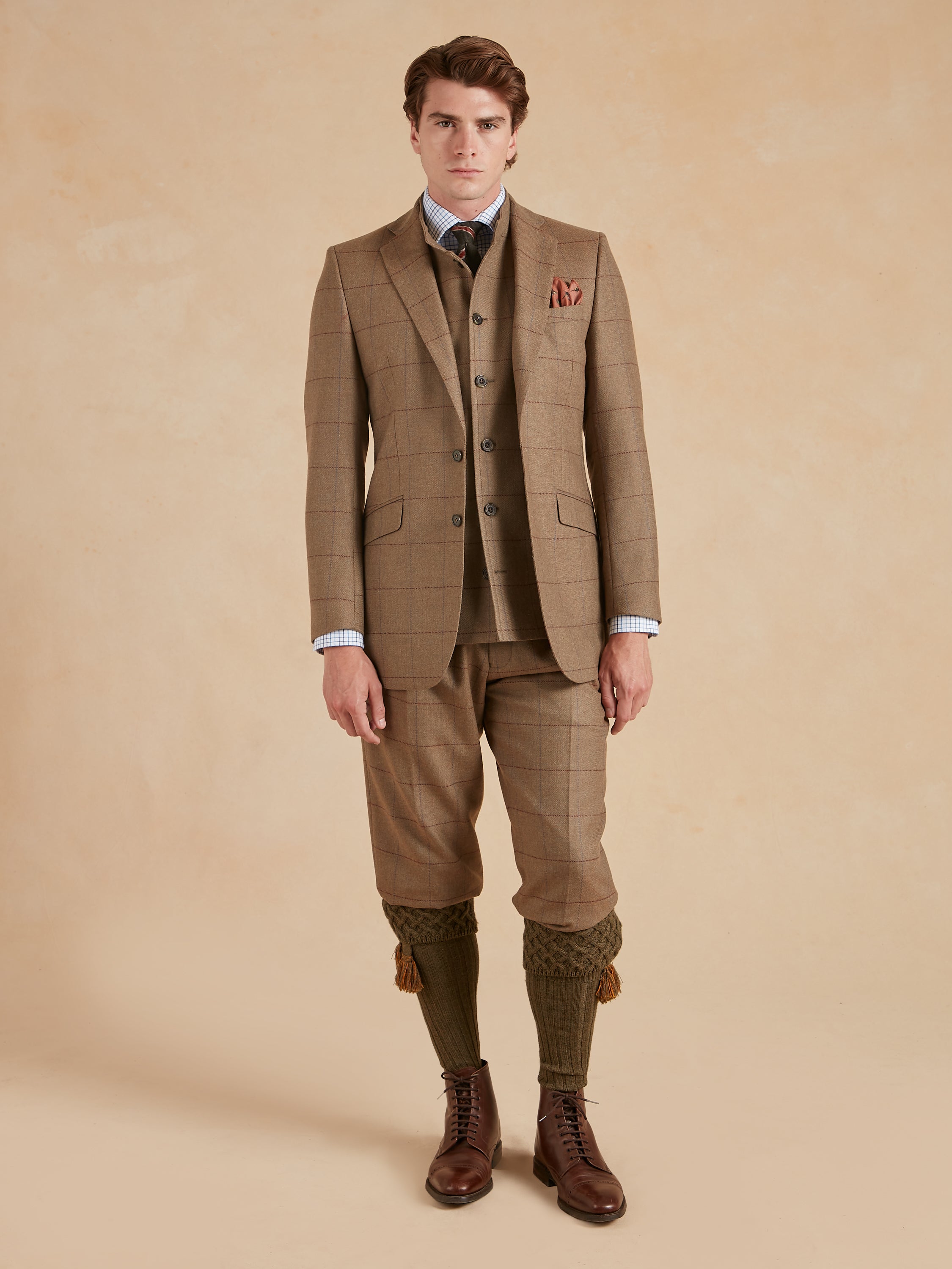 Eaton Jacket - Autumn Bracken Check Tweed