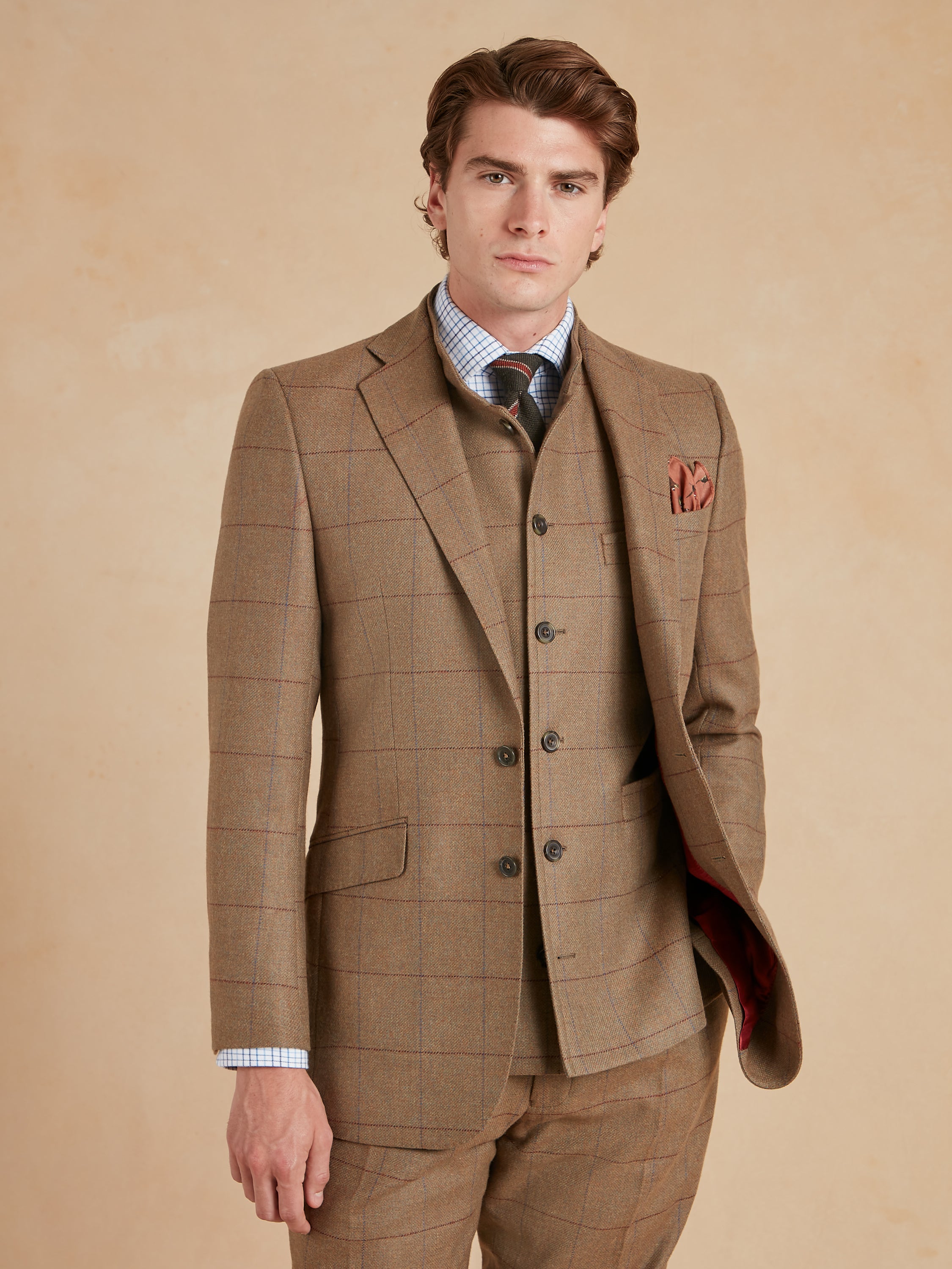 Eaton Jacket - Autumn Bracken Check Tweed