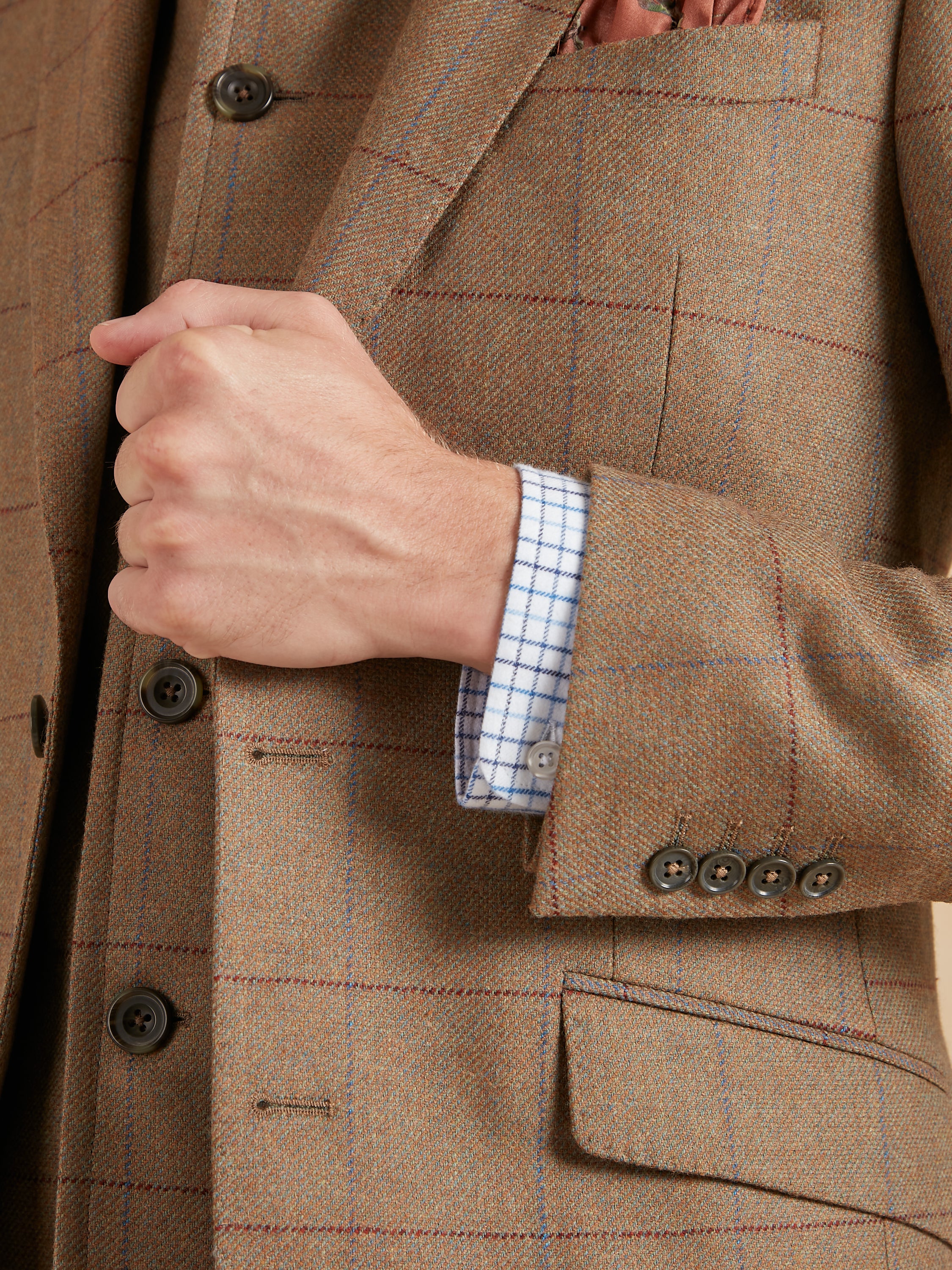 Eaton Jacket - Autumn Bracken Check Tweed