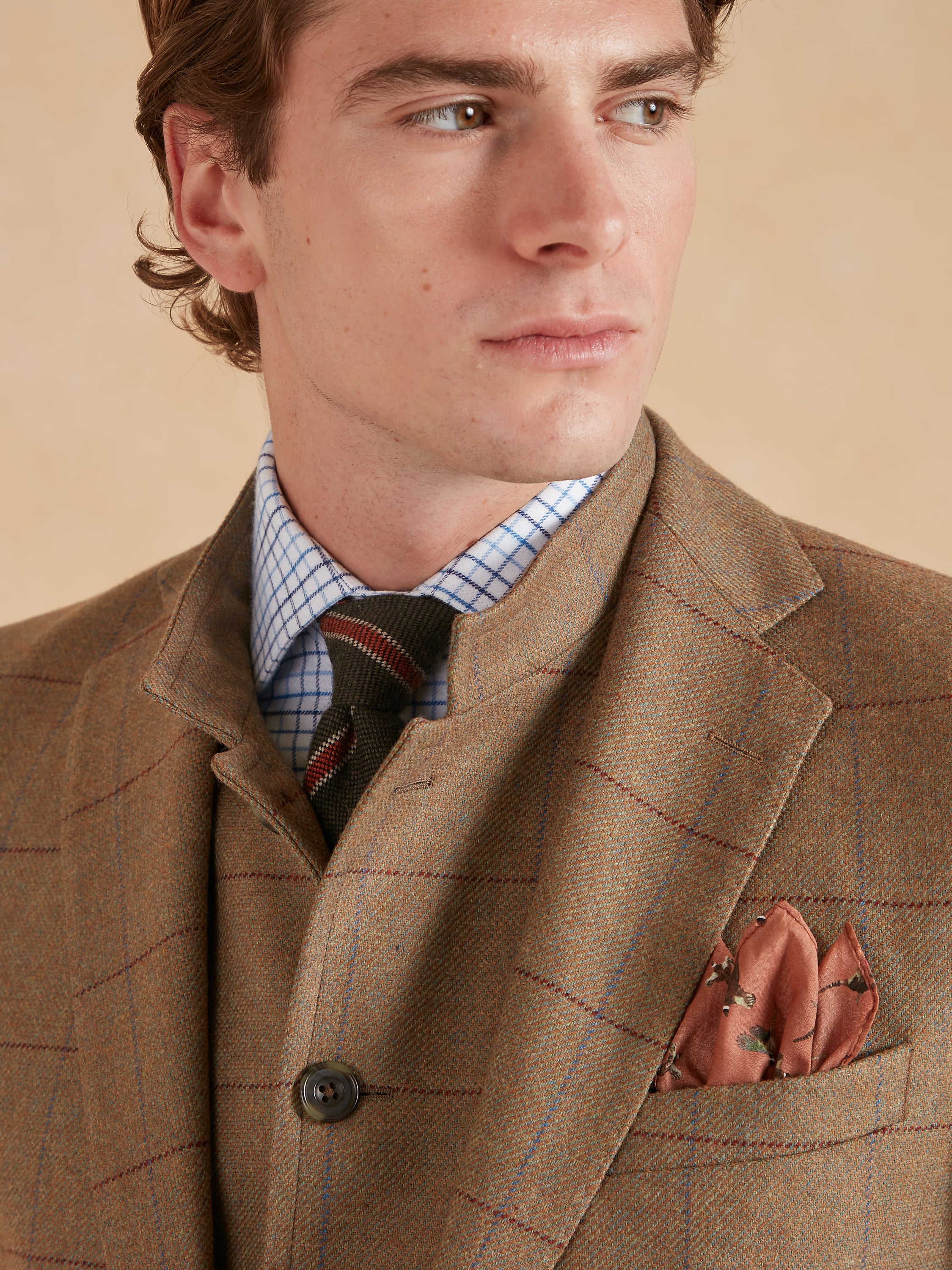 Eaton Jacket - Autumn Bracken Check Tweed