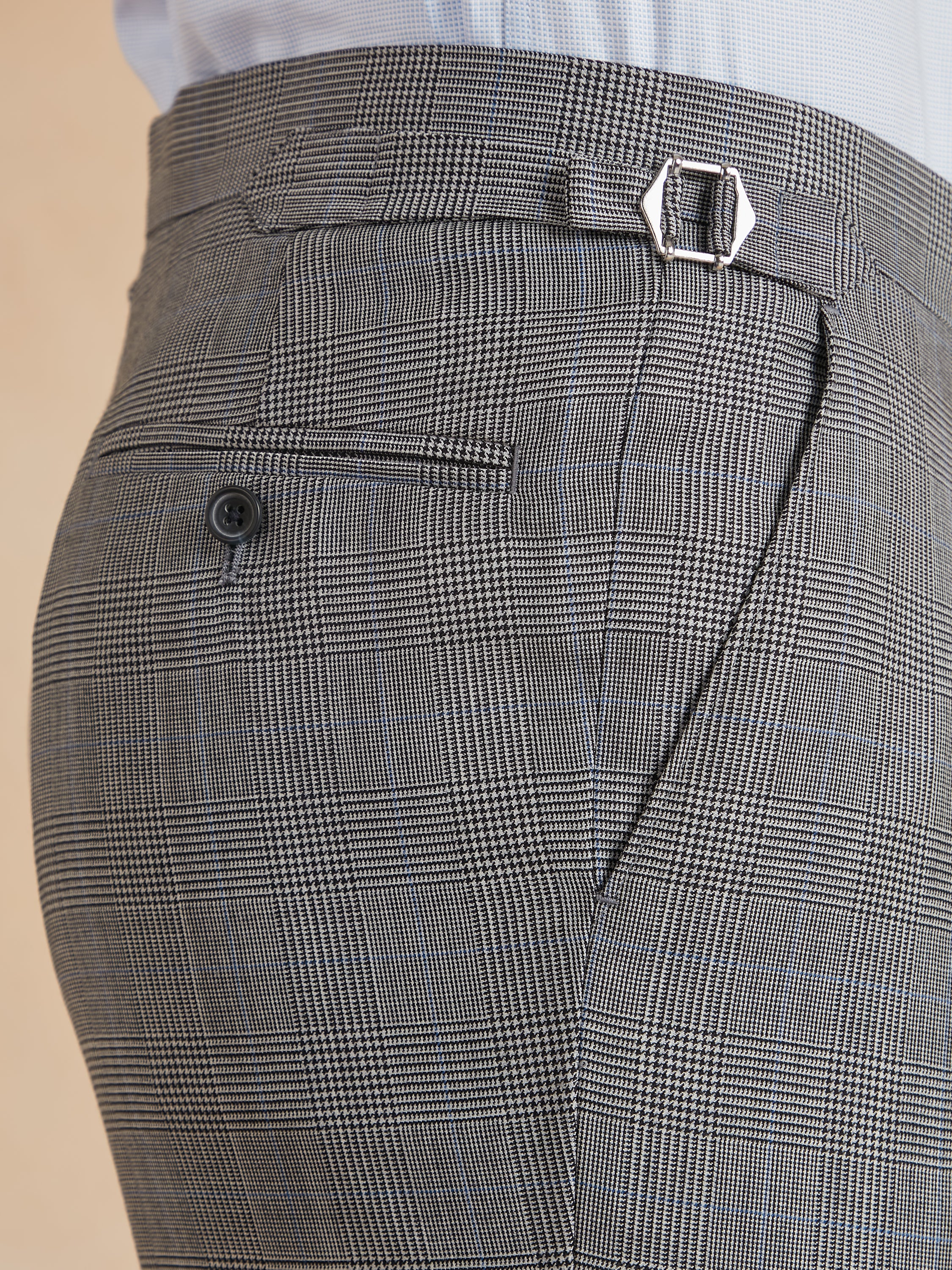 Eaton Classic Fit Suit - Prince of Wales Check Wool