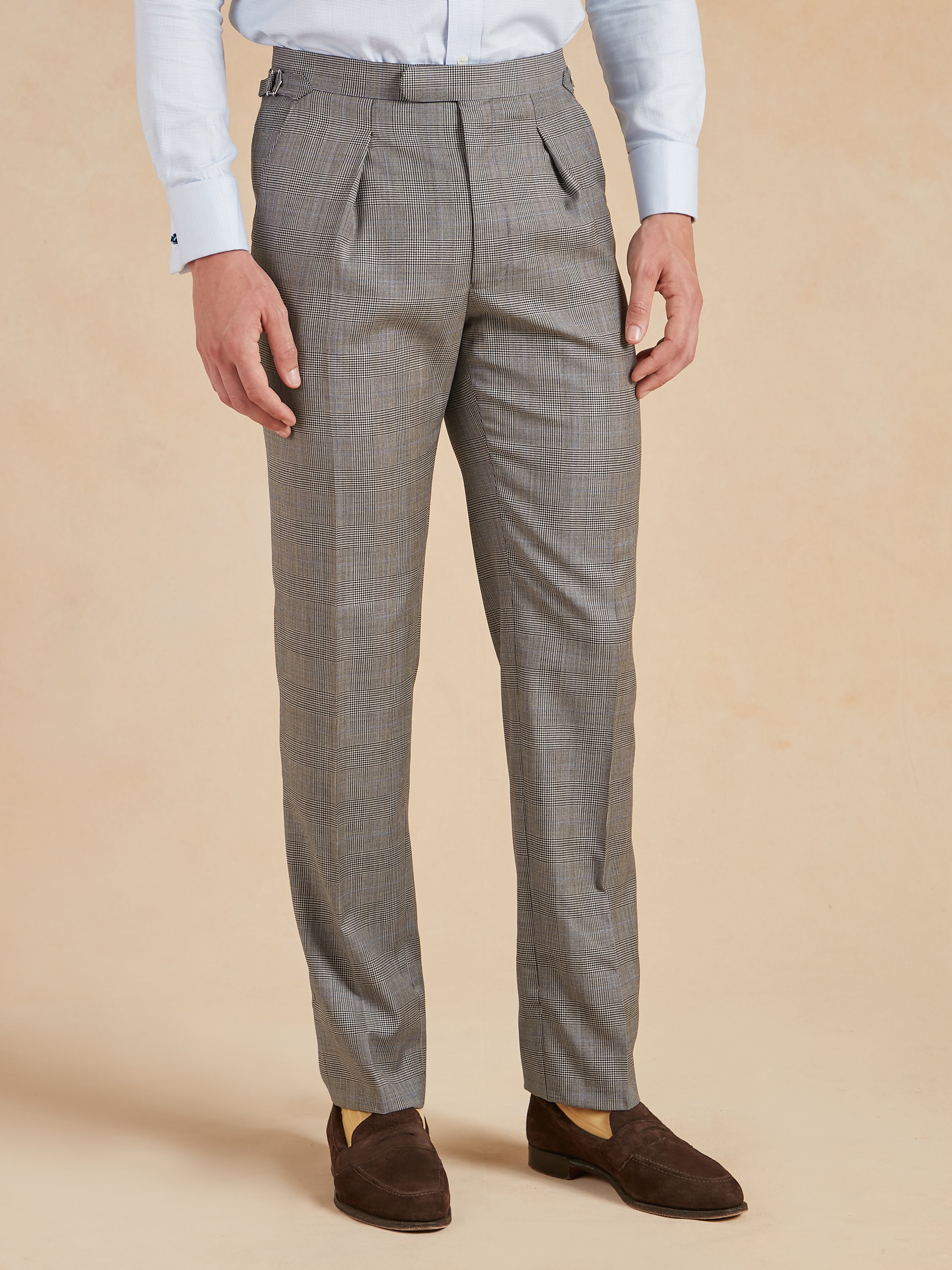 Eaton Classic Fit Suit - Prince of Wales Check Wool