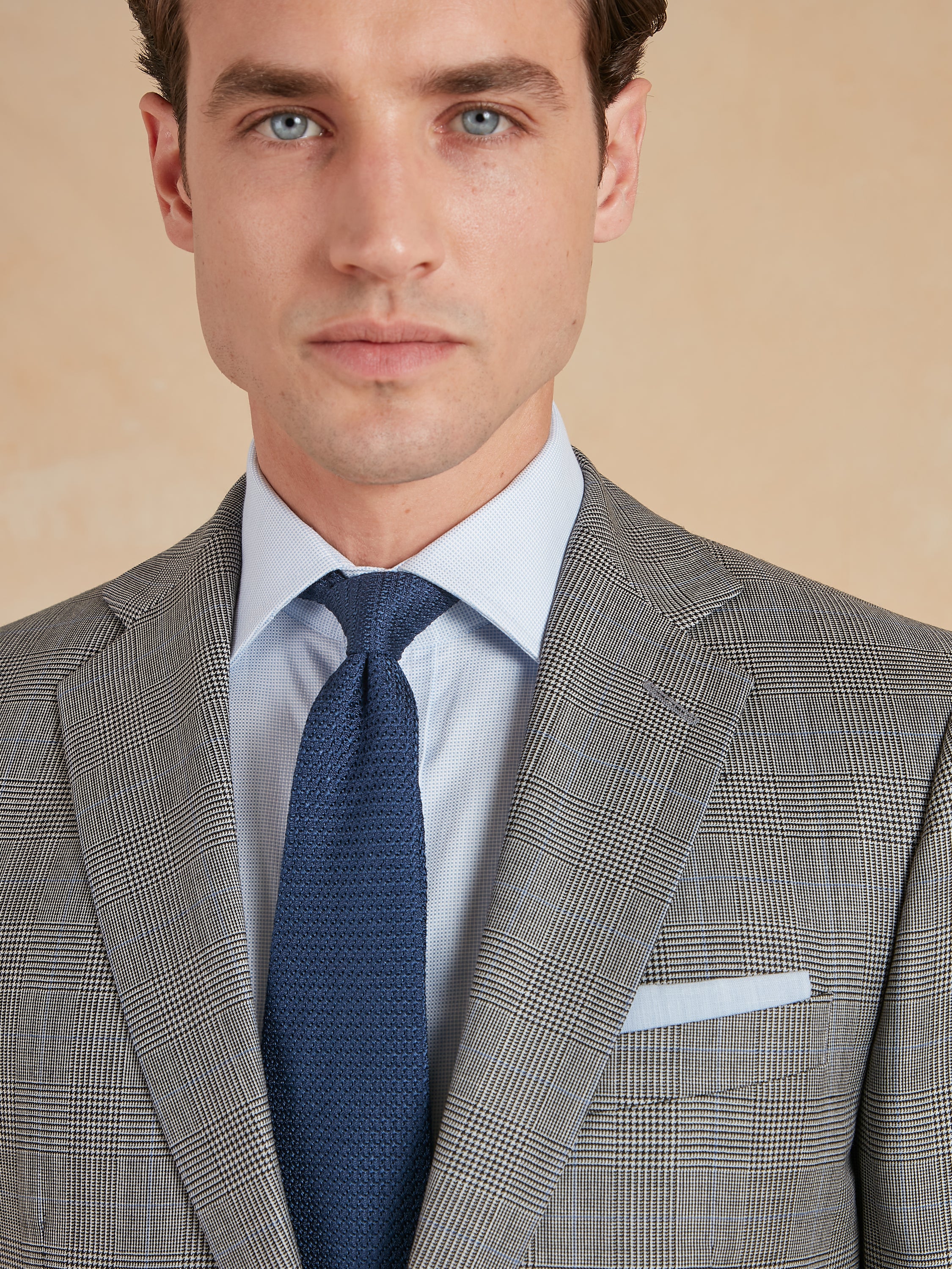 Eaton Classic Fit Suit - Prince of Wales Check Wool