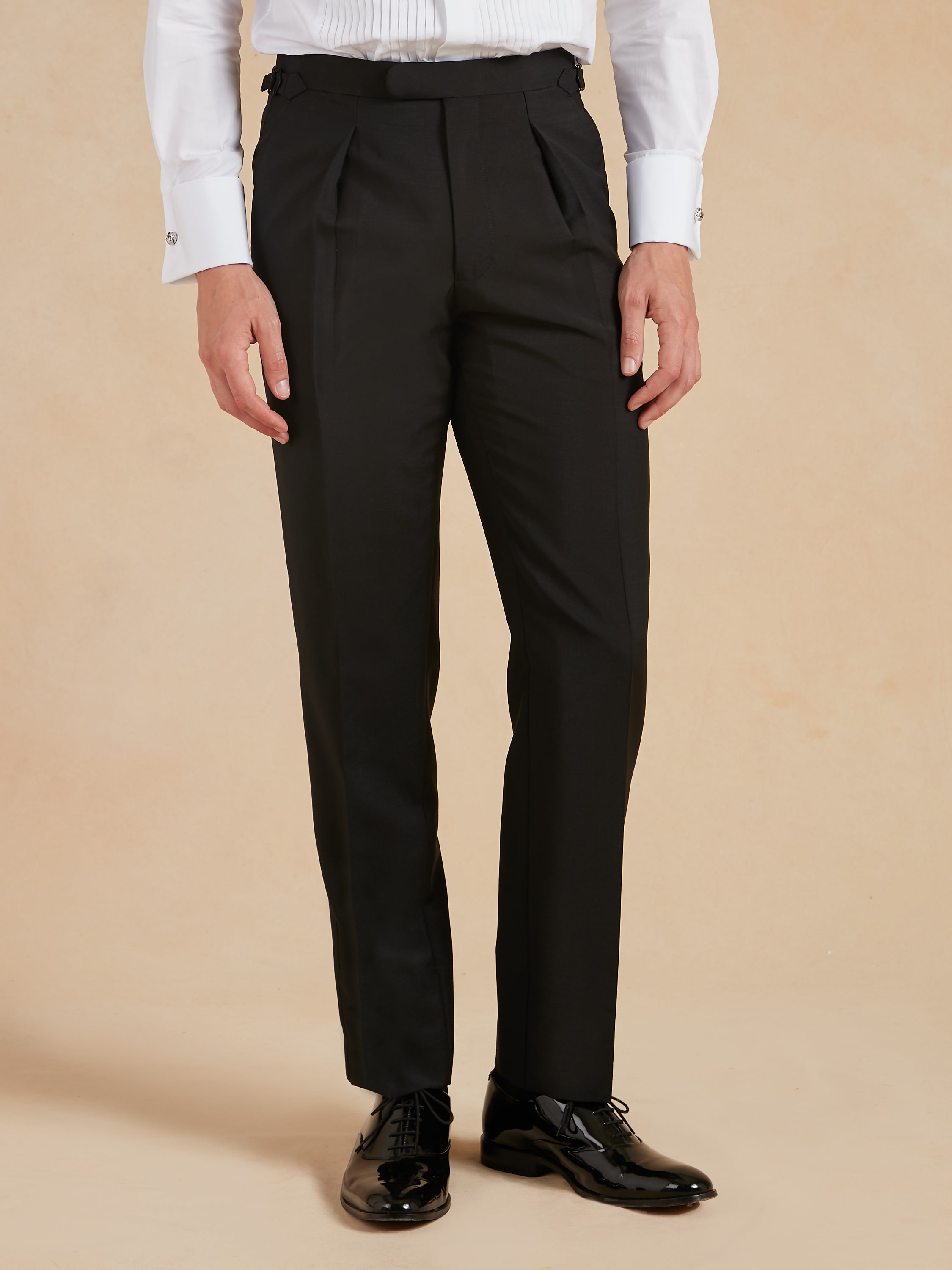 Shawl Lapel Wool/Mohair Dinner Suit – Black