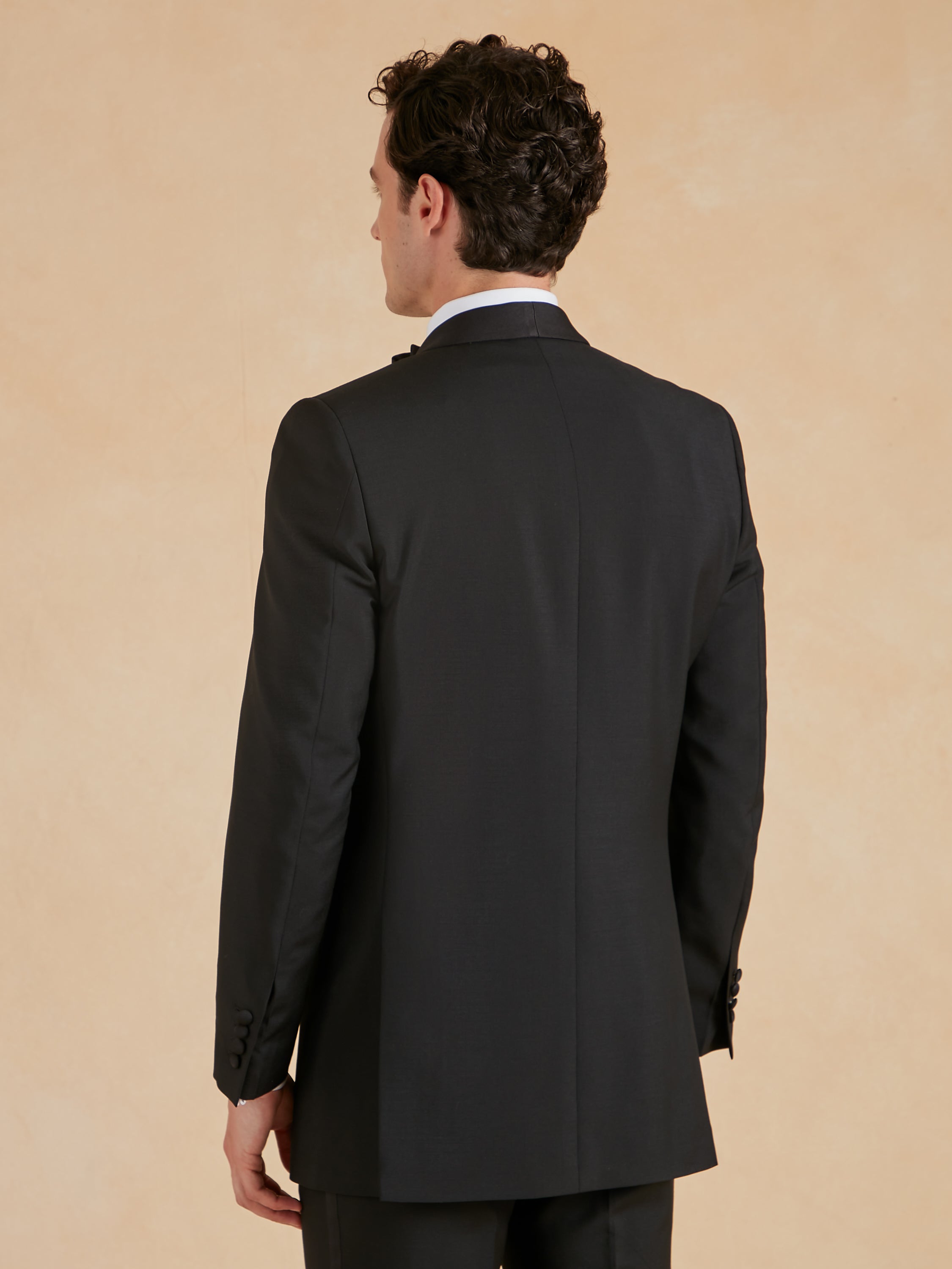 Shawl Lapel Wool/Mohair Dinner Suit – Black