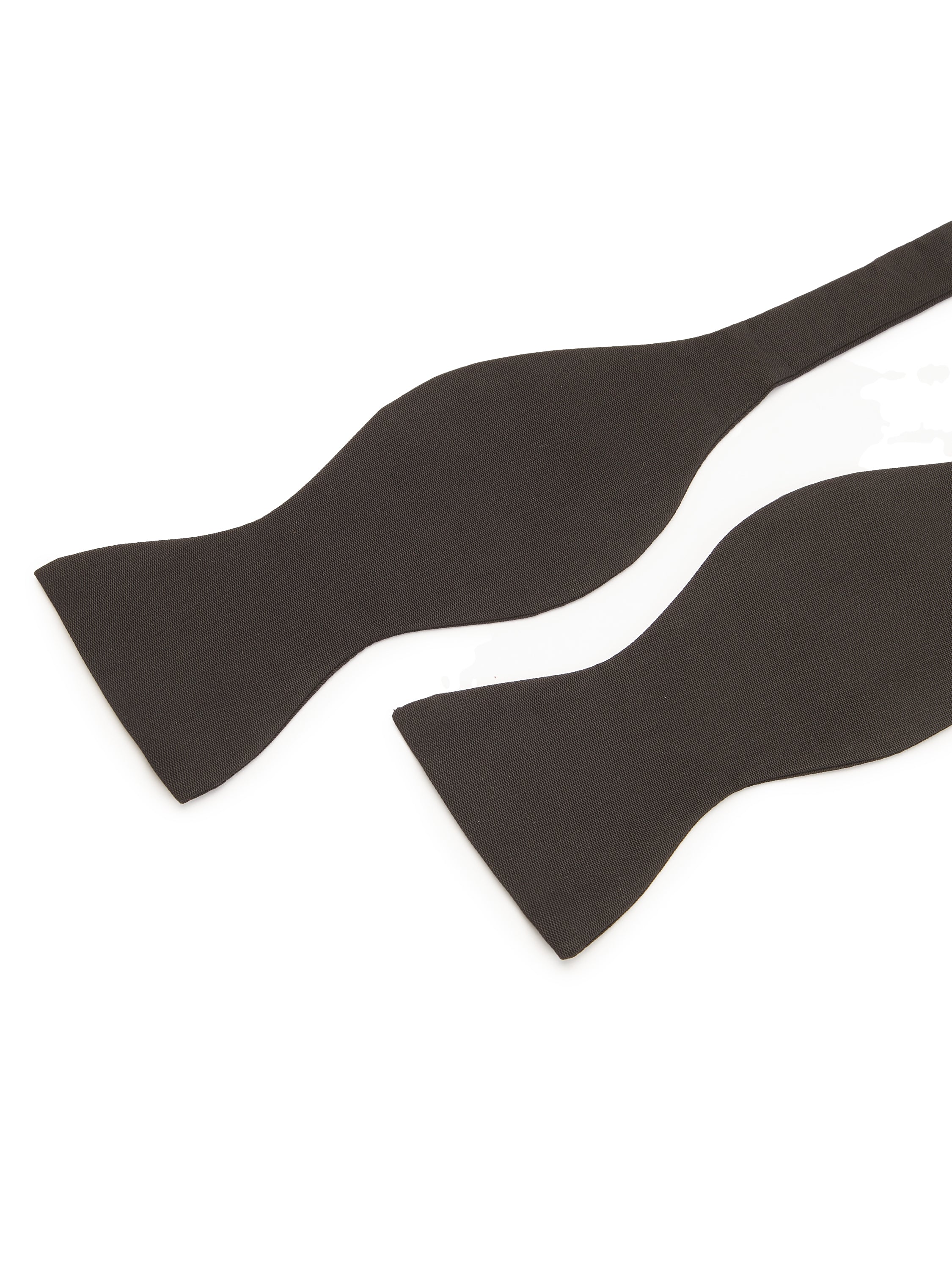 Silk Barathea Bow Tie Self Tie - Black 8cm