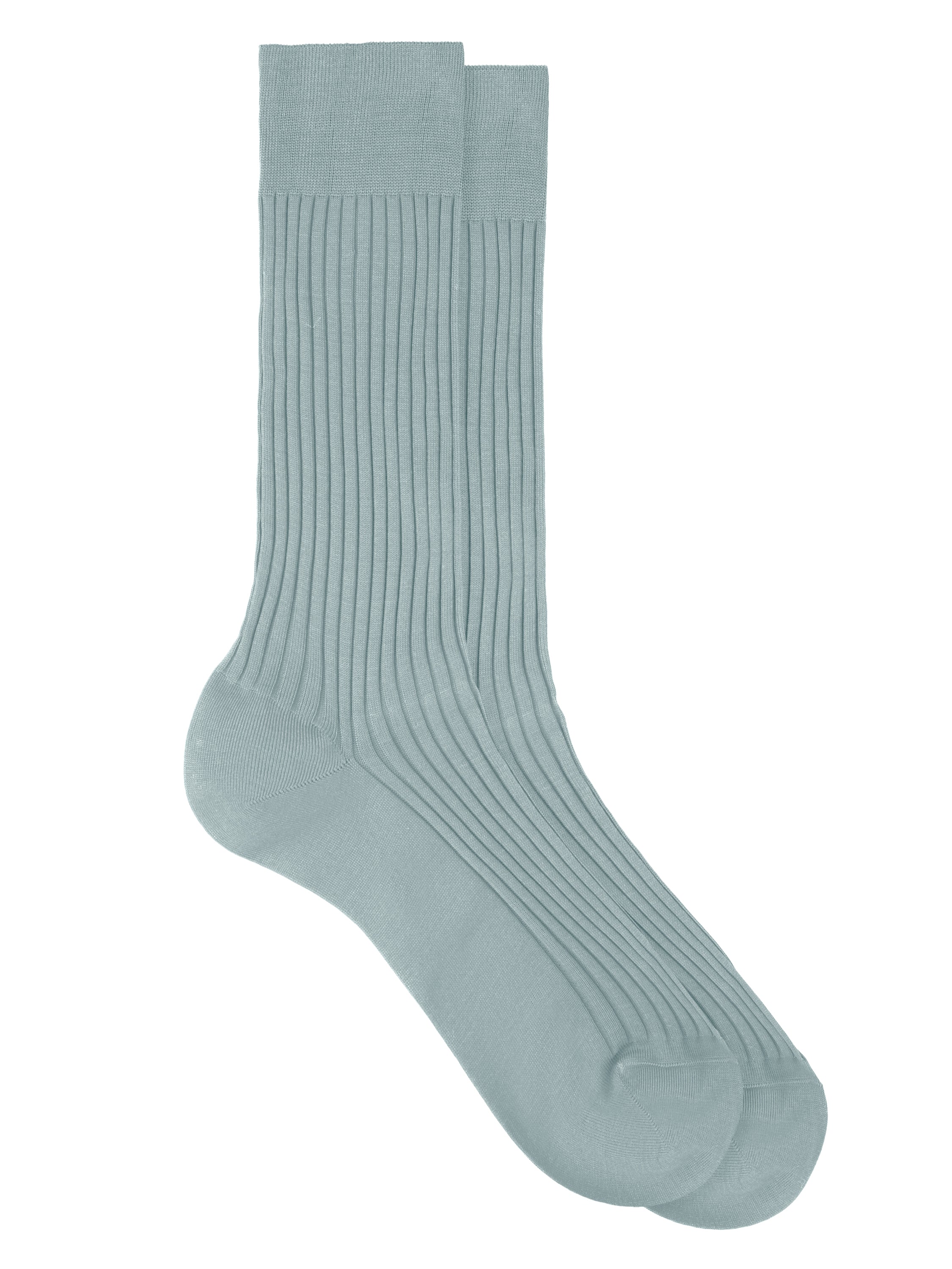 Short Pantherella Cotton Socks - Duck Egg