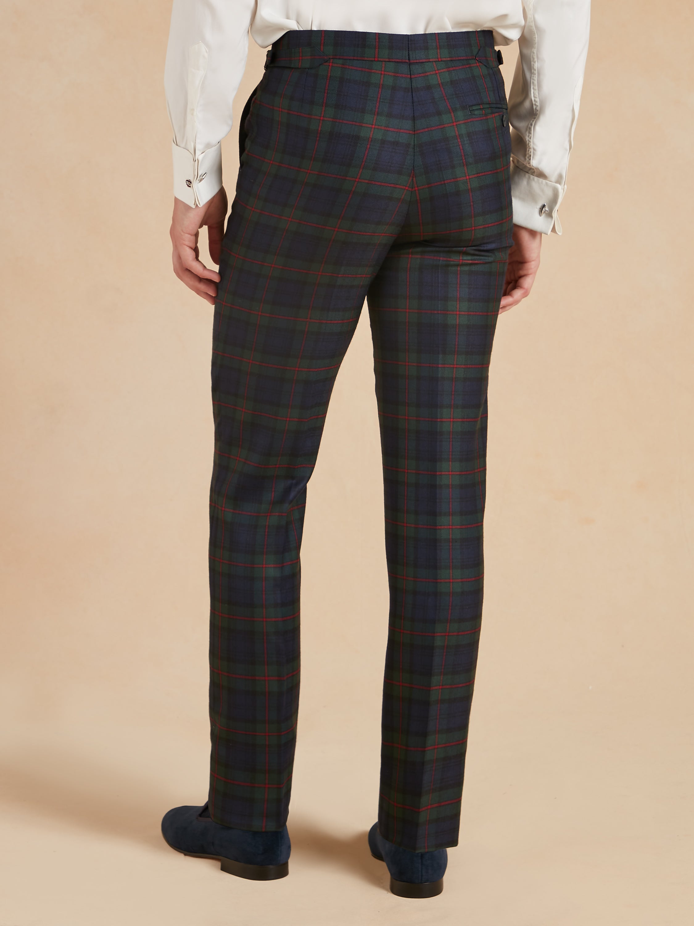 Tartan Trousers - Royal Overcheck