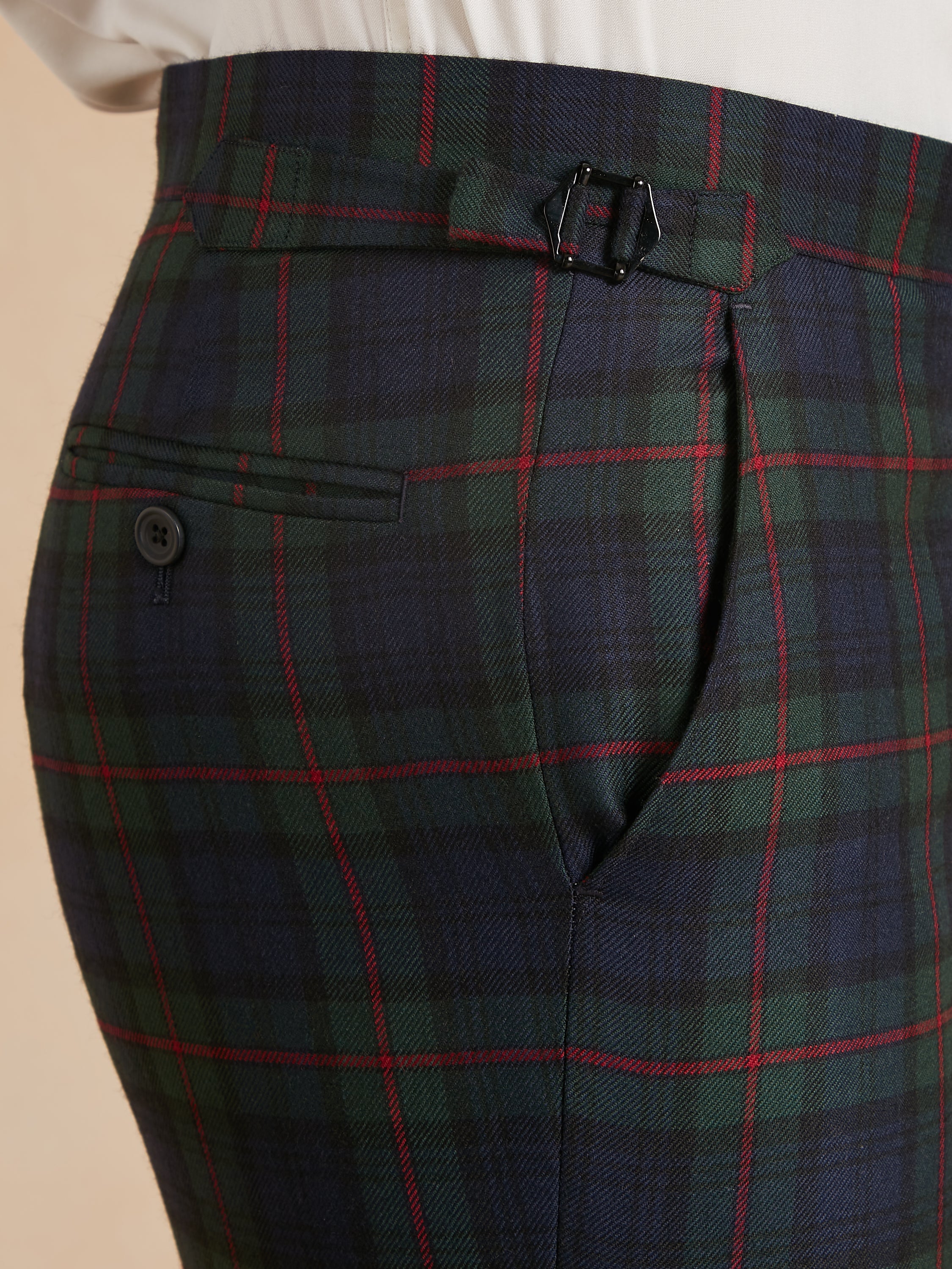 Tartan Trousers - Royal Overcheck