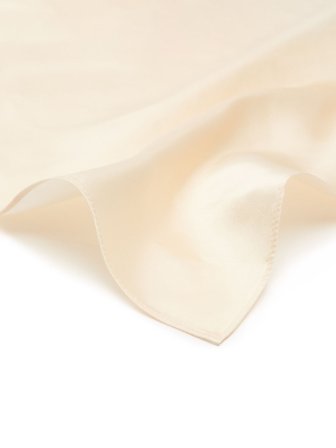 Silk twill Handkerchiefs - Plain Ivory