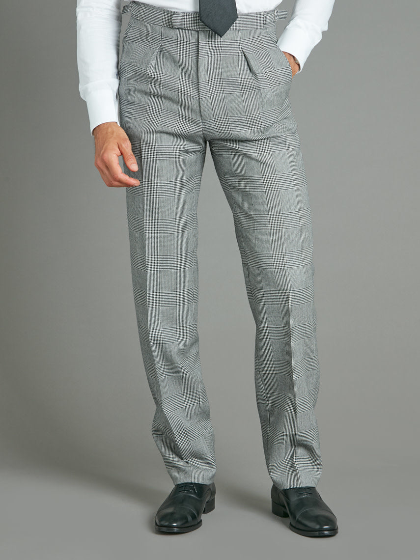 Pleated Morning Trousers - Prince of Wales