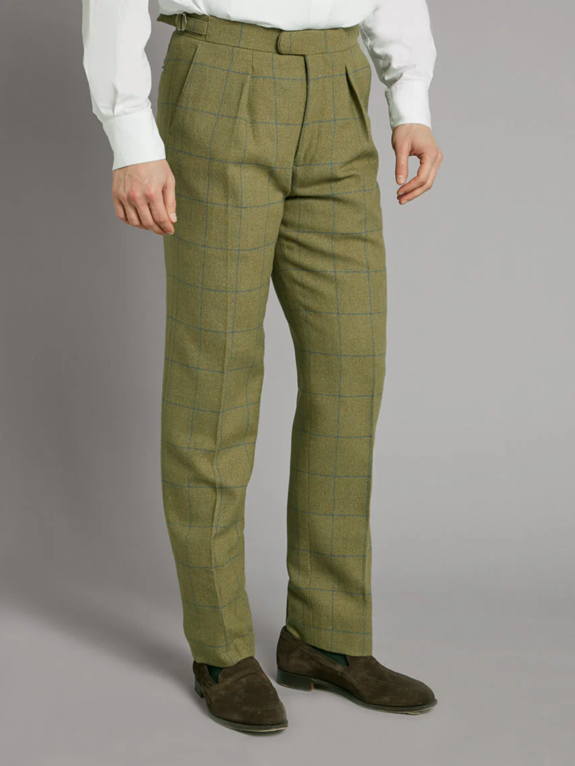Pleated Trousers - Ettrick Tweed | Men's Tweed Trousers | Oliver