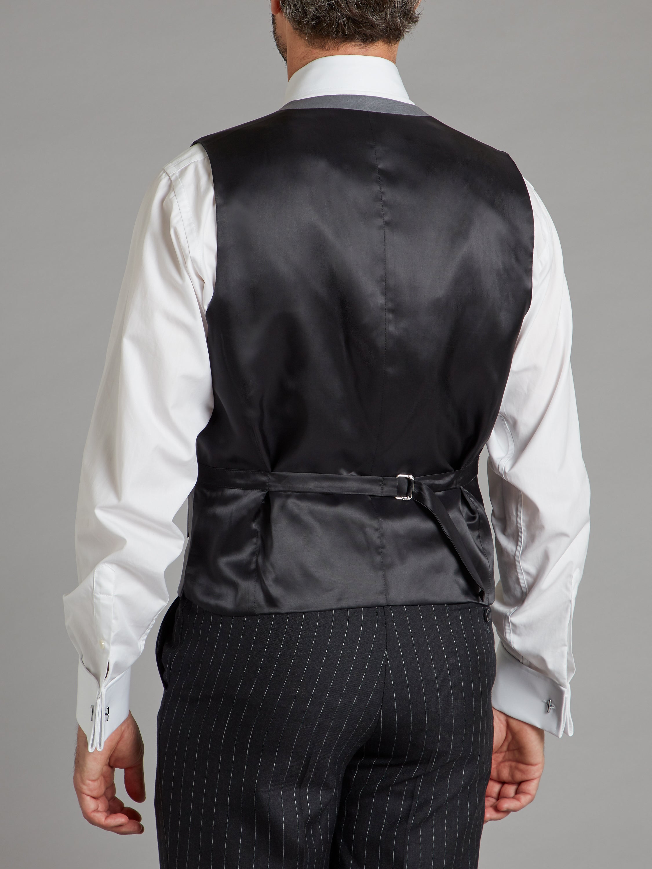 Limited Edition Luxury Single Breasted Wool Waistcoat - Light Grey