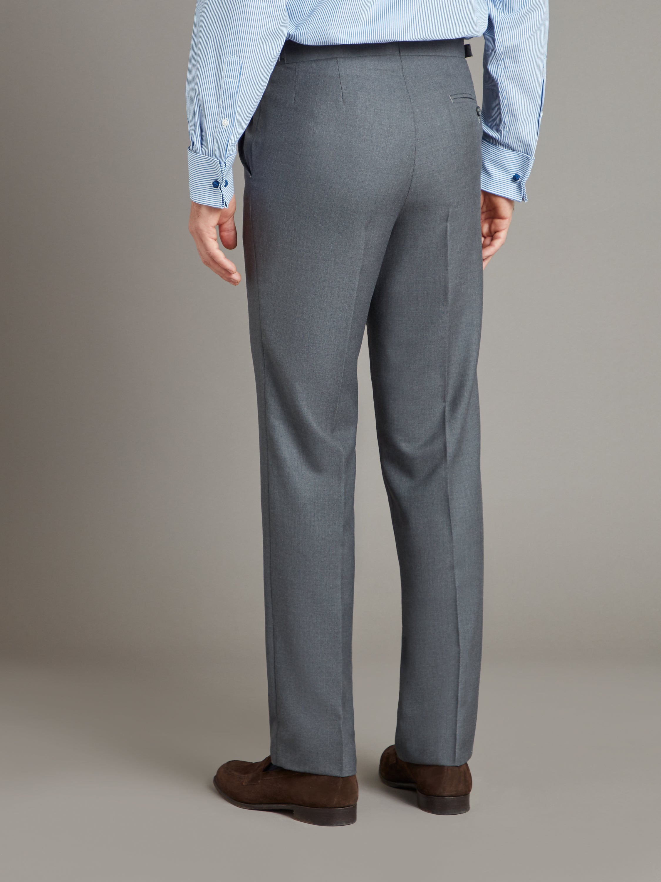 Sloane Suit Super 100's Wool - Plain Grey