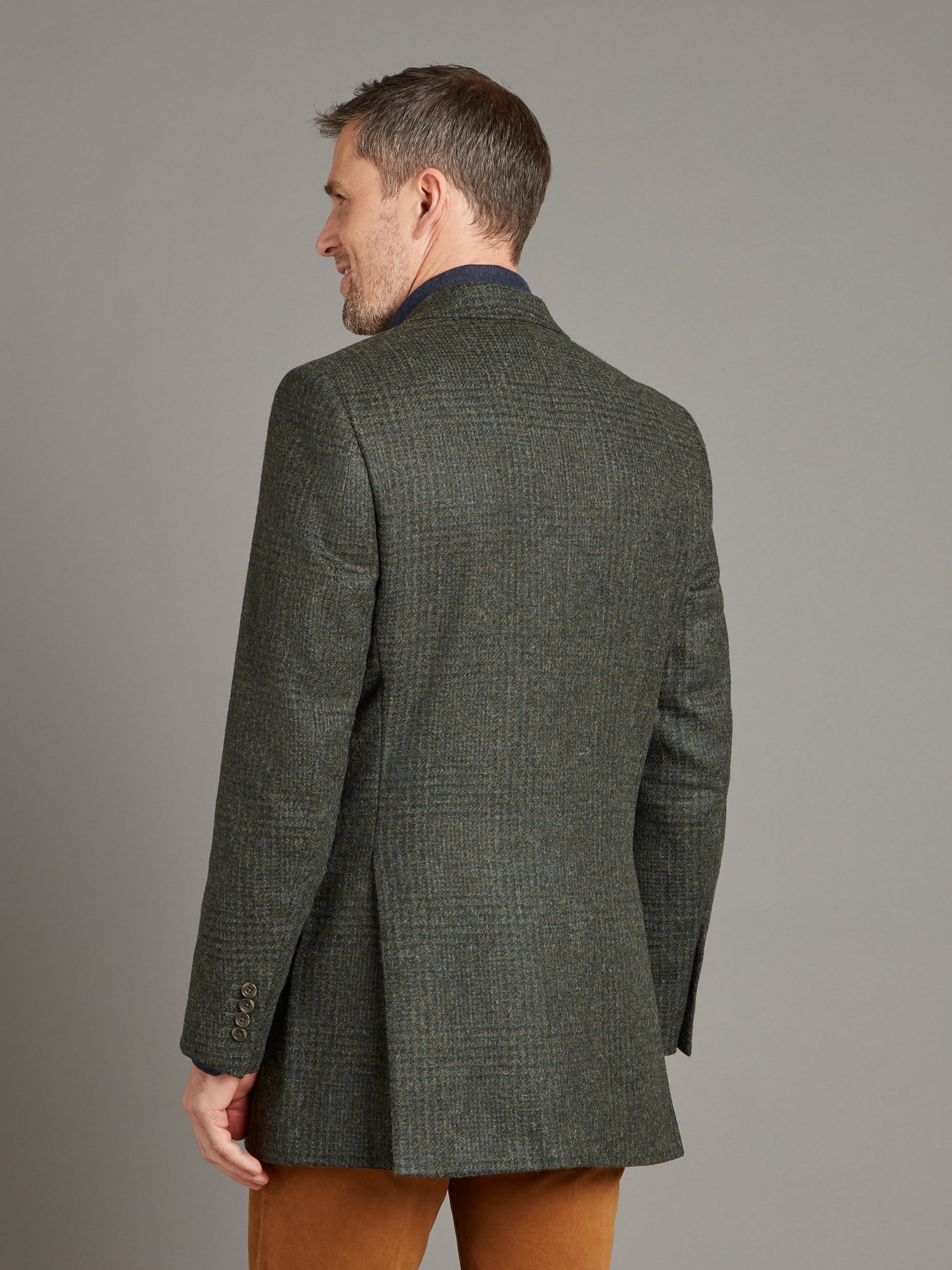 Eaton Jacket Check - Moss Green