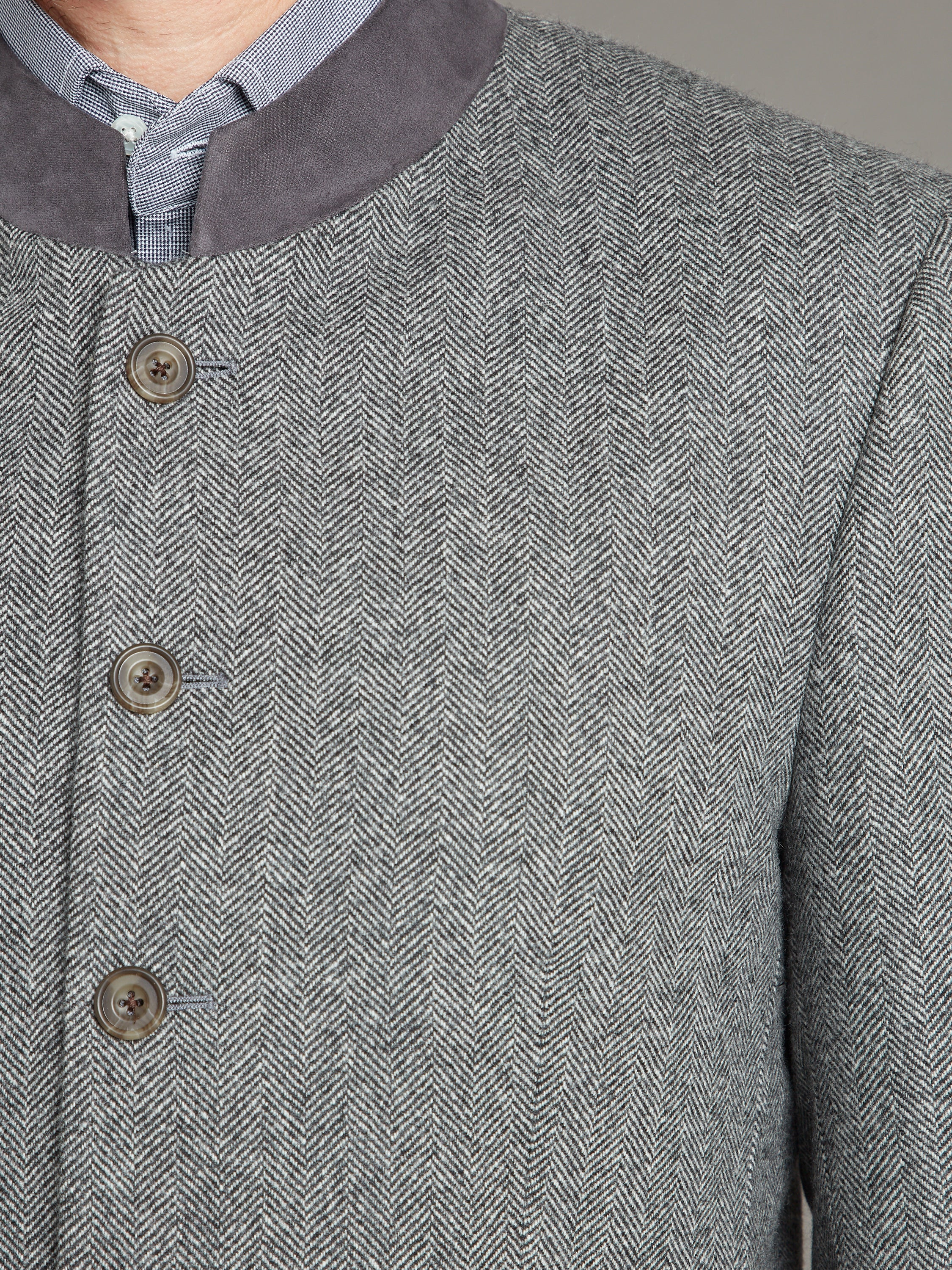 Austrian Jacket - Black/Grey Herringbone