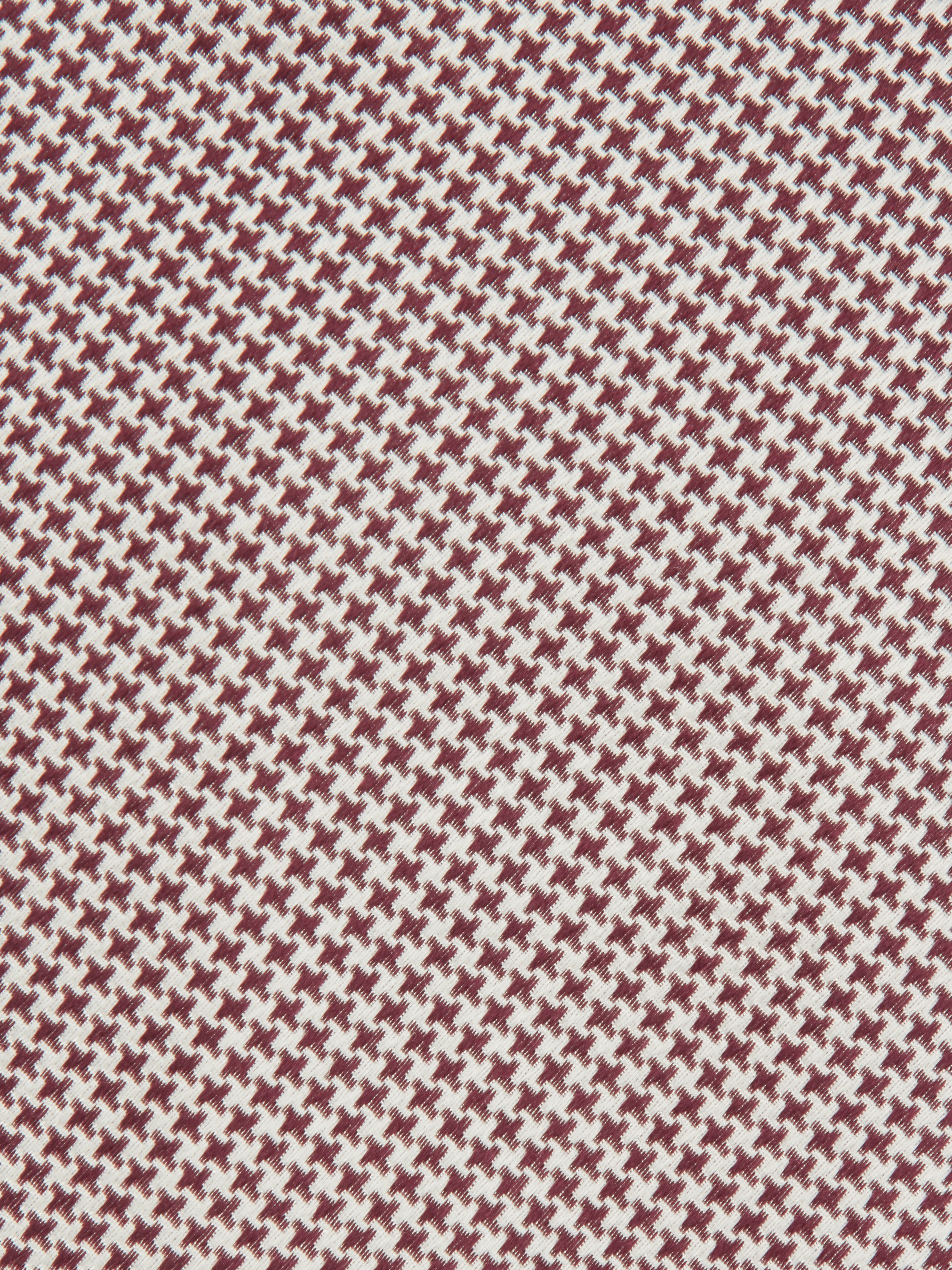 Houndstooth Tie - Burgundy
