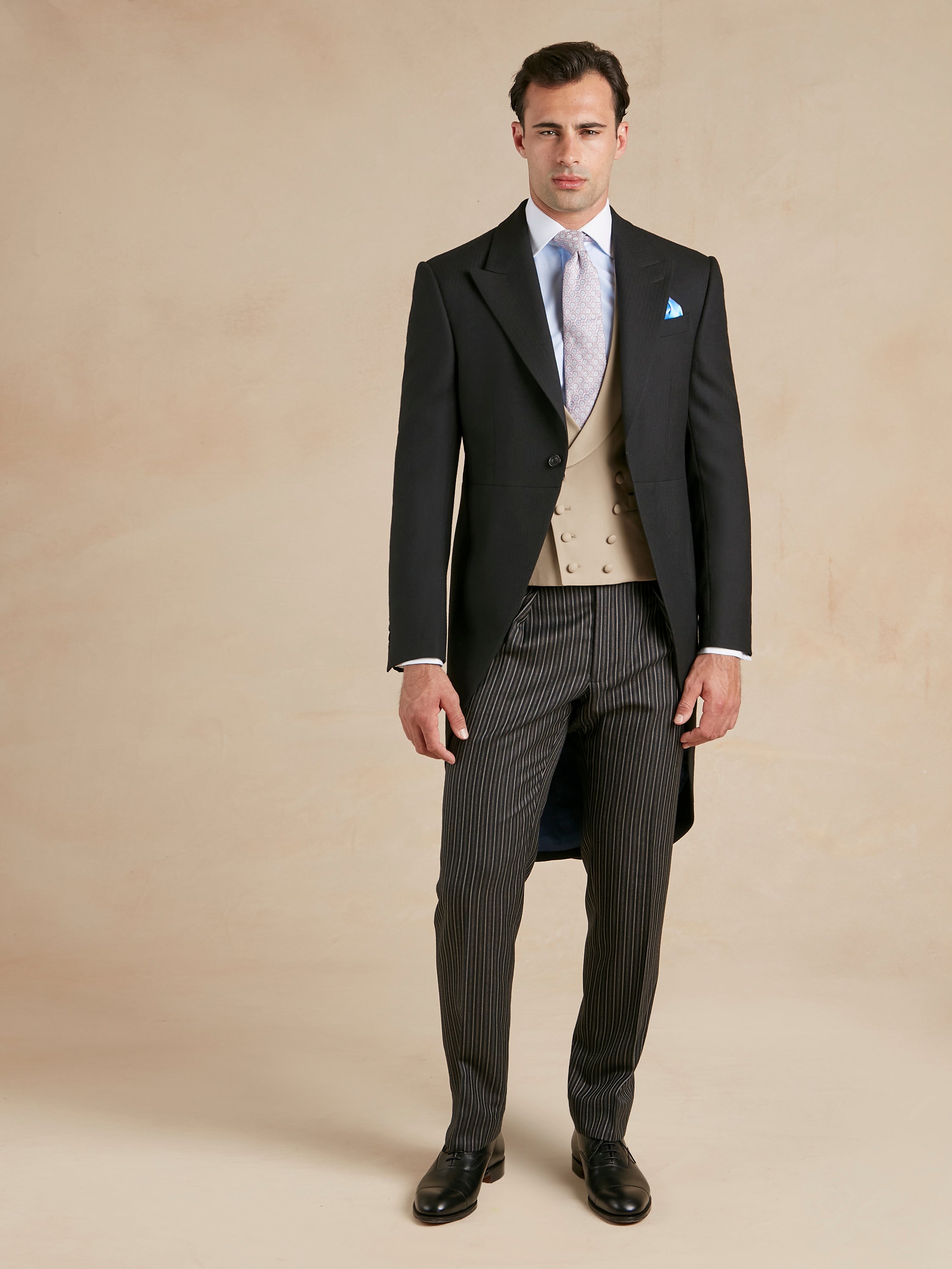 Morning Suit Hire - Morning Coat, Trousers & Double Breasted Waistcoat