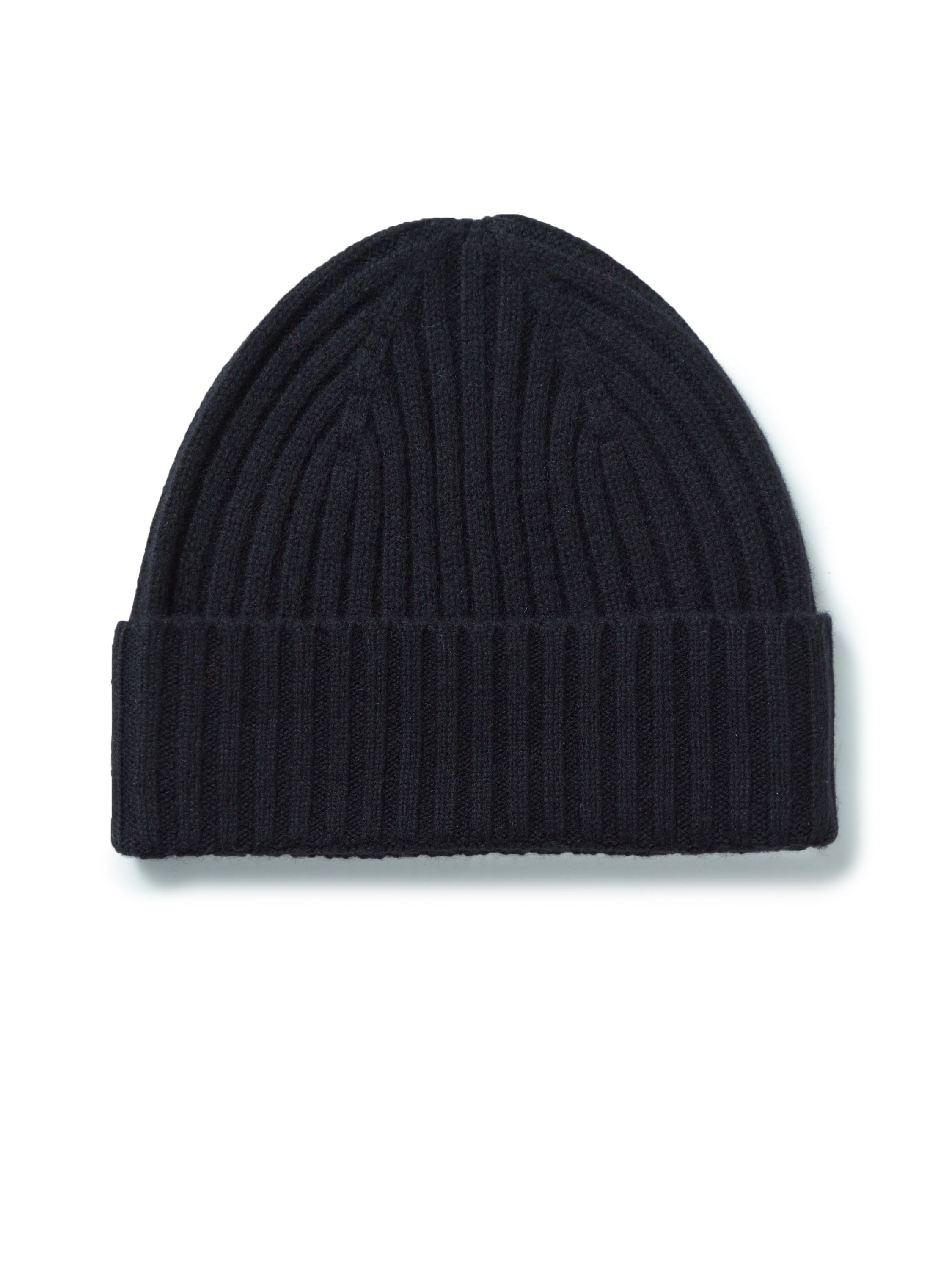 Wool Beanie Hat - Black