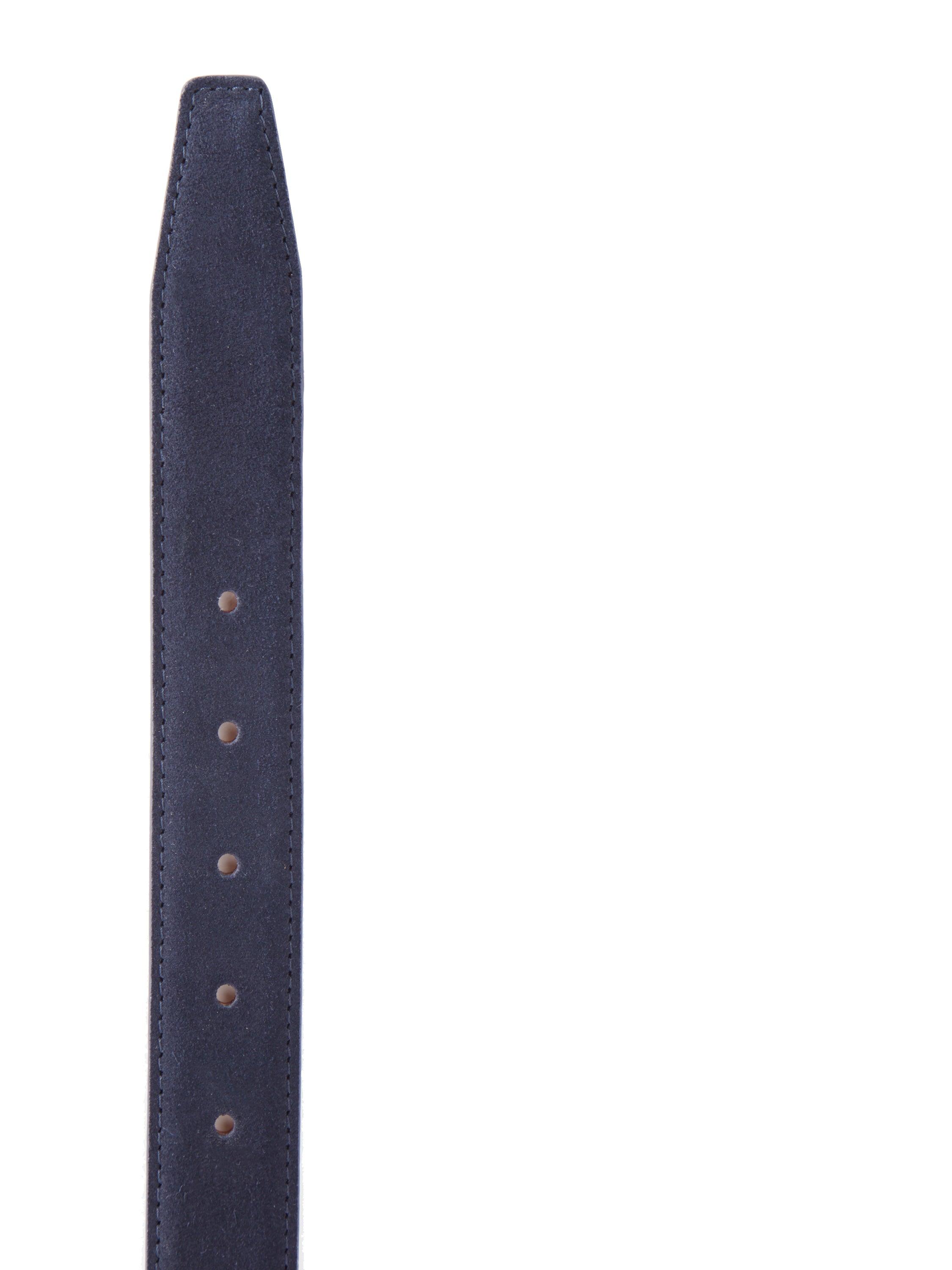 Plain Suede Belt - Navy