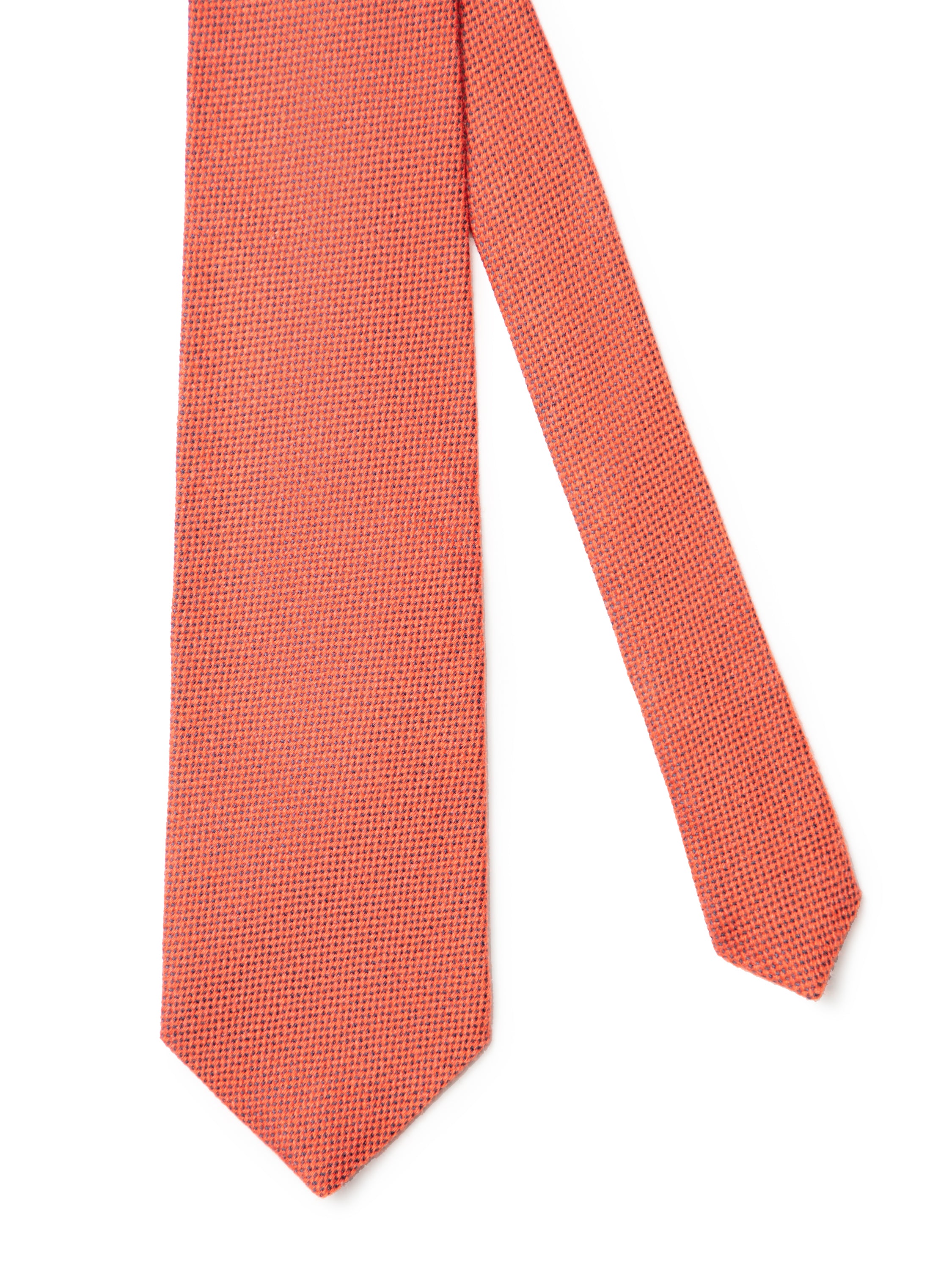 Plain Cashmere Tie - Orange