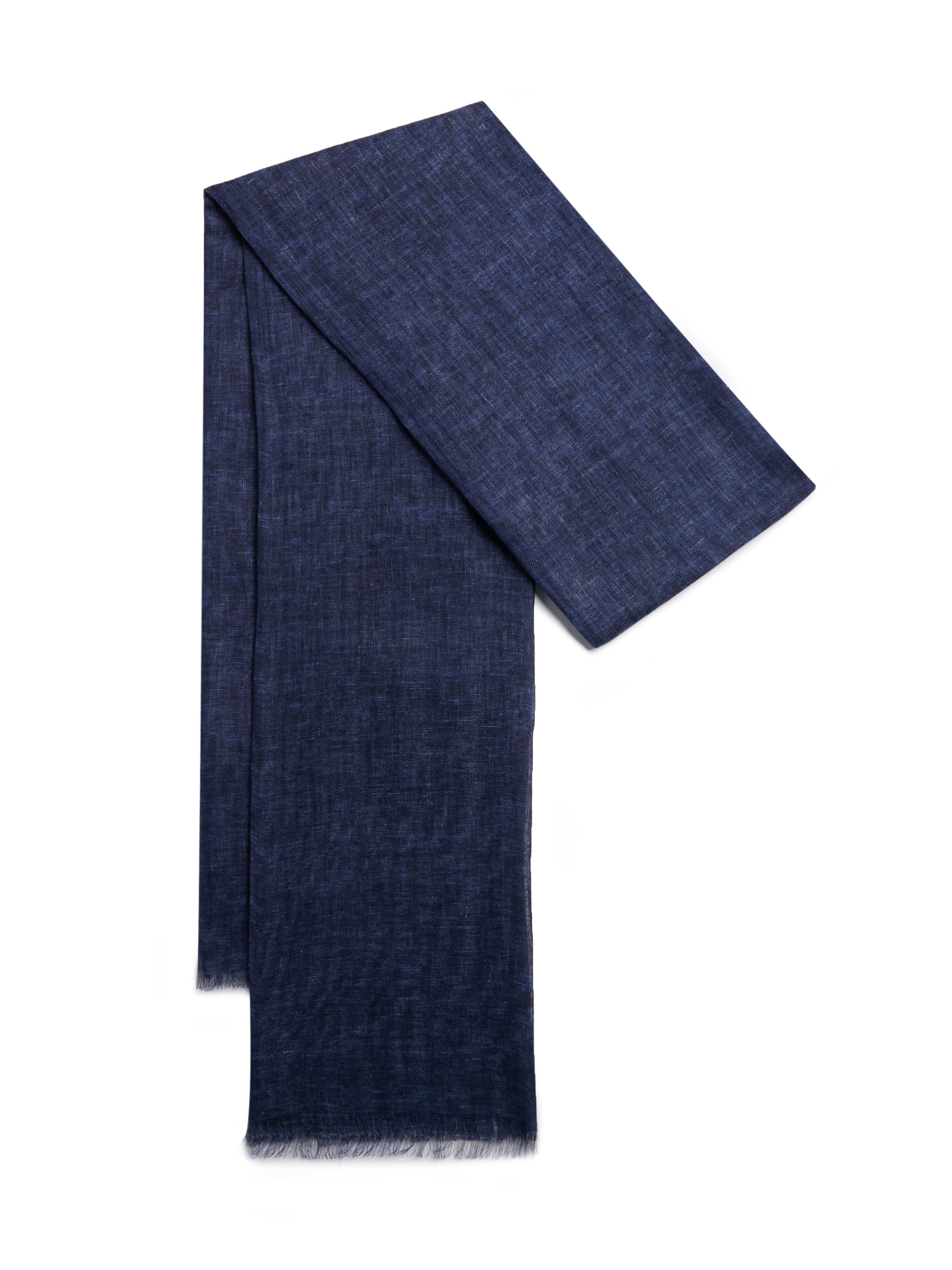 Linen Scarf - Navy