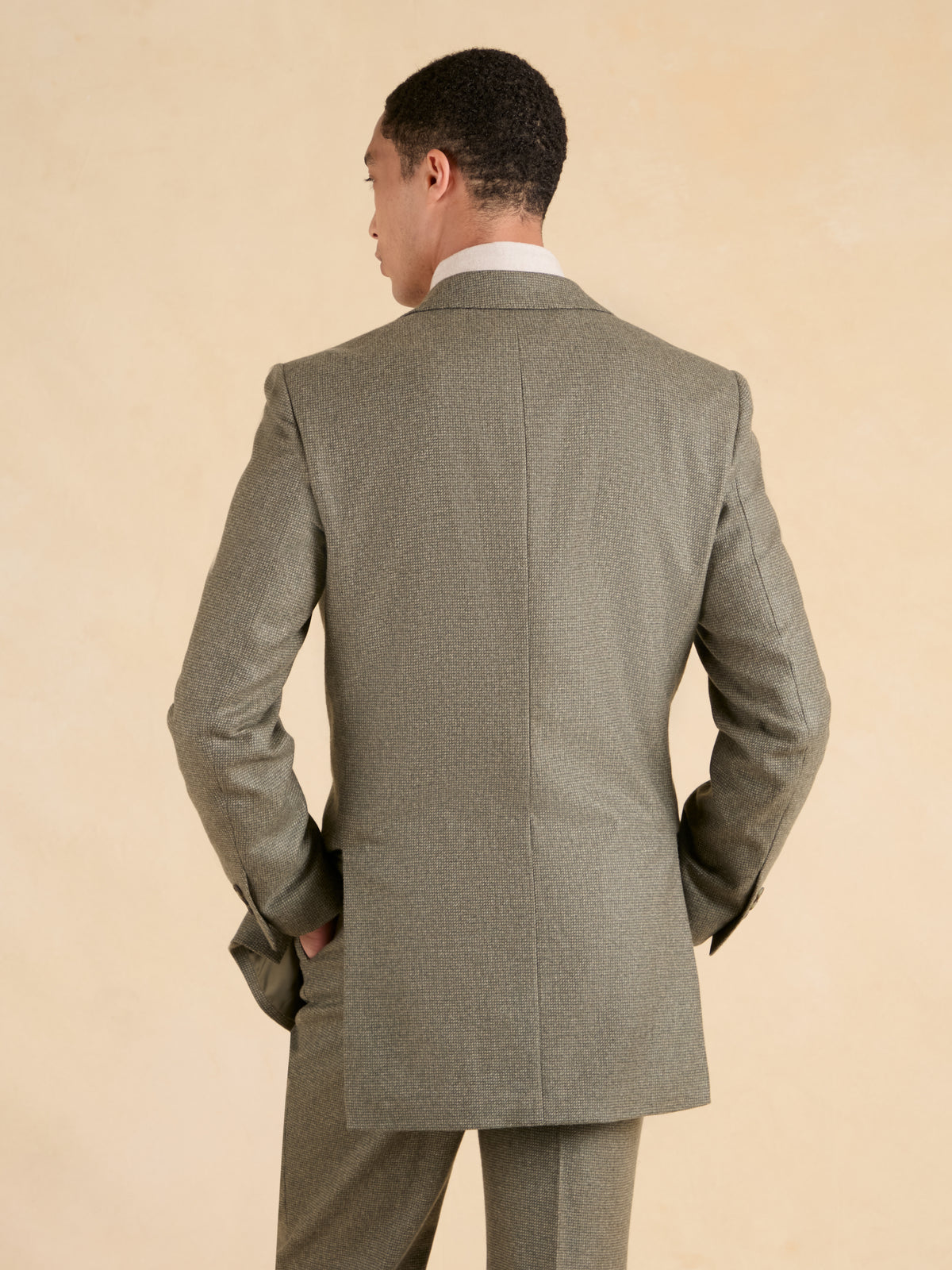 Eaton Jacket Cashmere Blend - Sage Marl Tweed