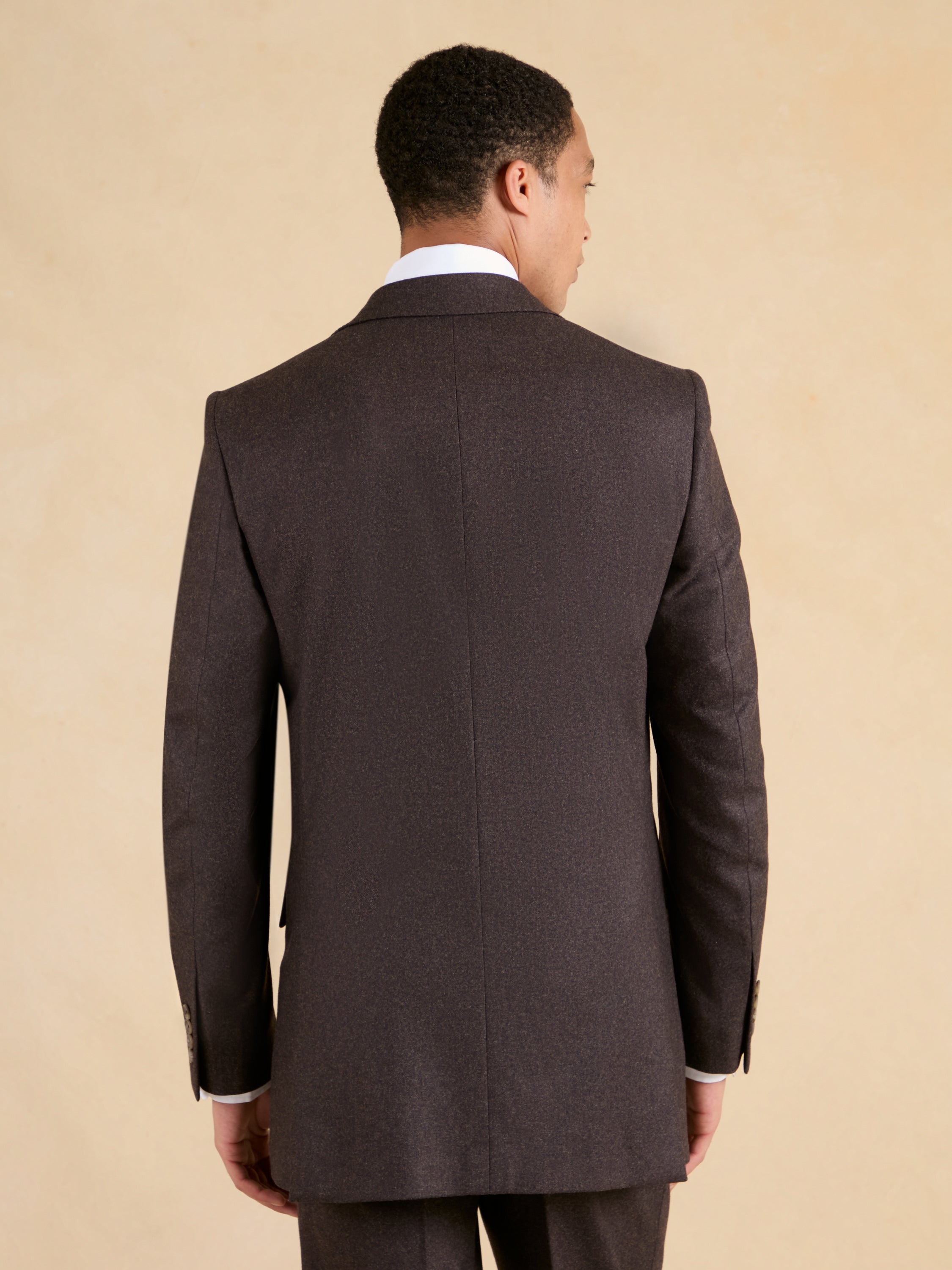Eaton Jacket - Brown Italian Flannel Wool