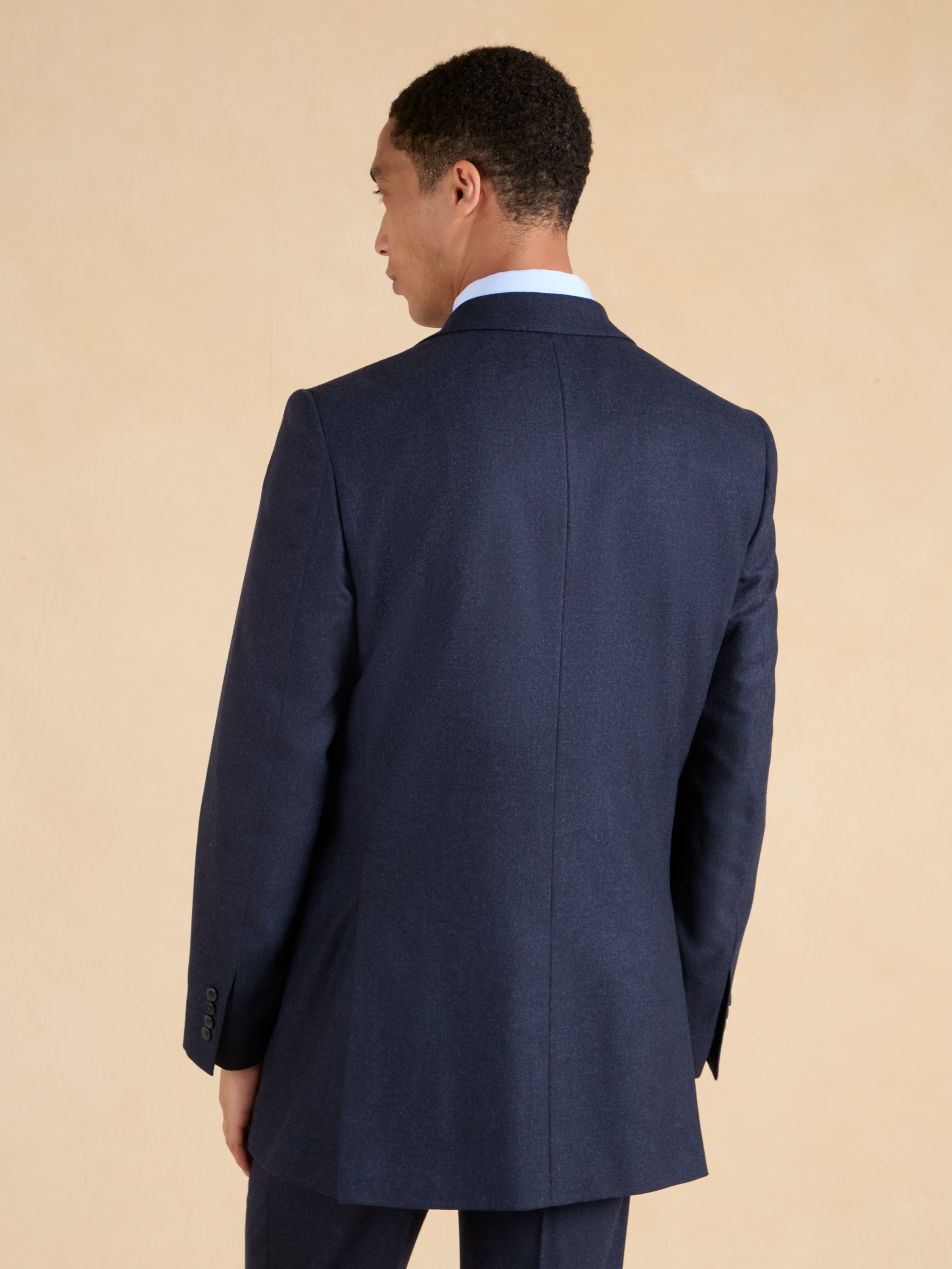 Eaton Jacket - Navy Flannel Wool