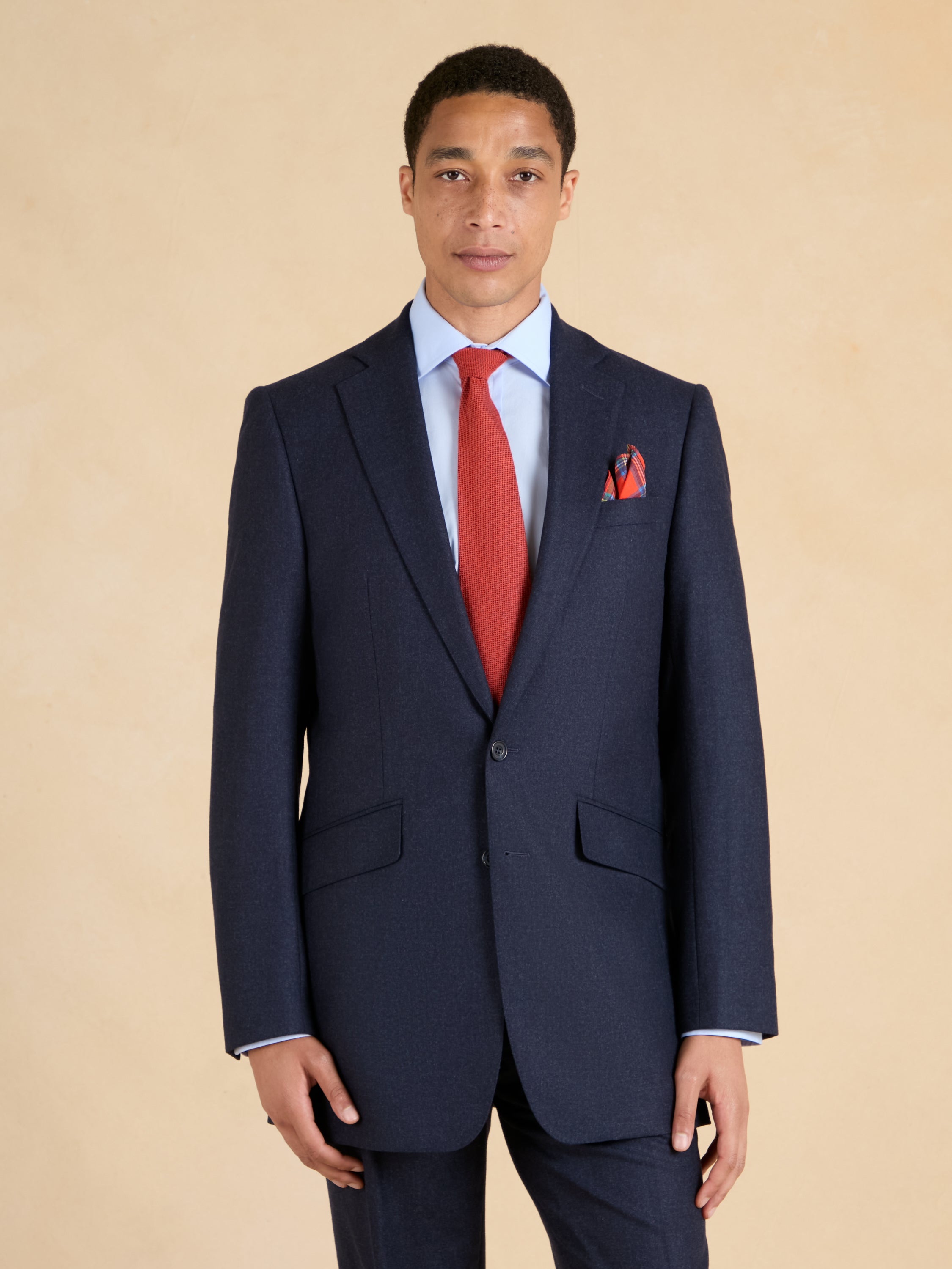 Eaton Jacket - Navy Flannel Wool