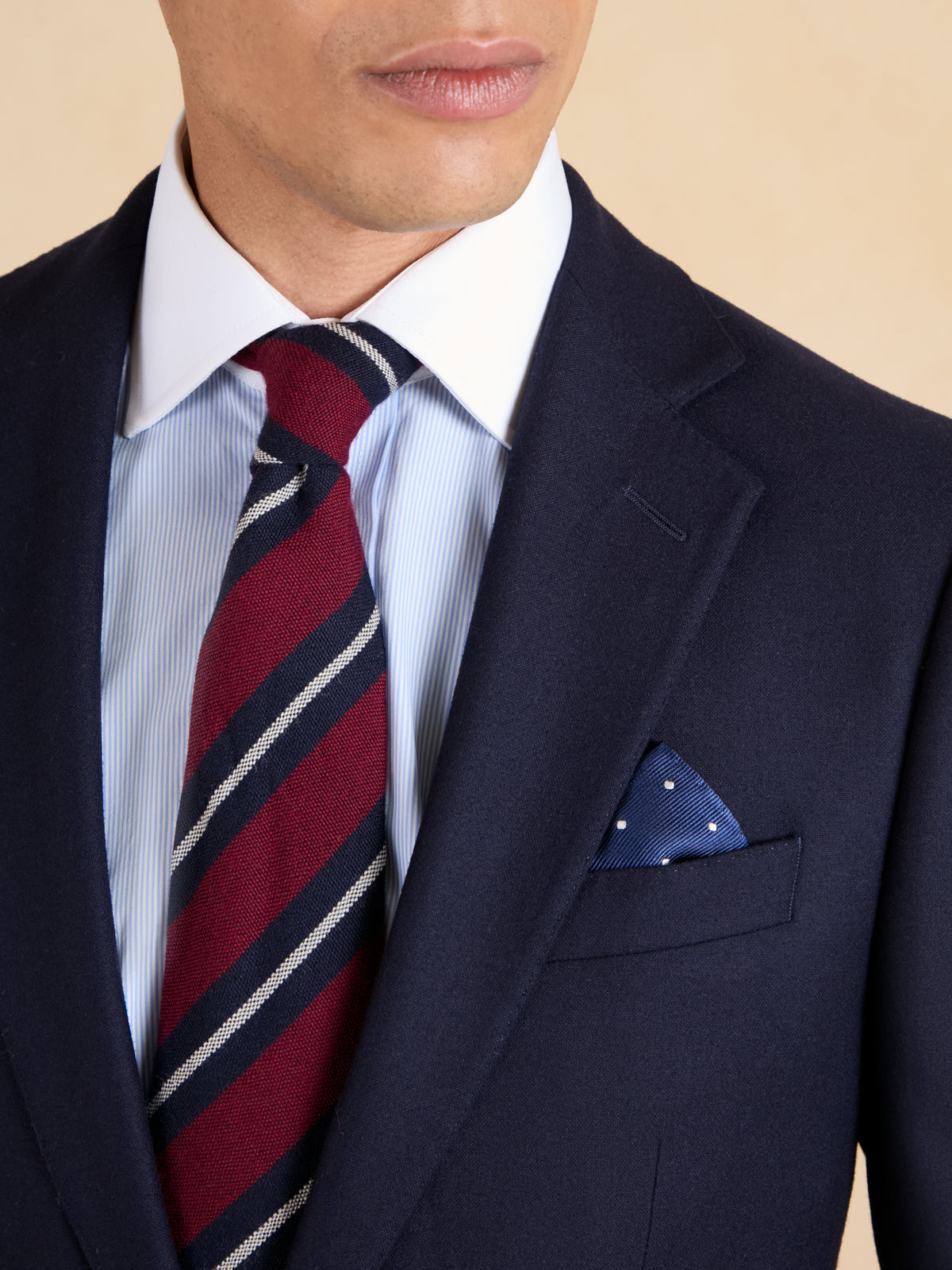 Eaton Suit - Ink Blue Cashmere and Wool Blend