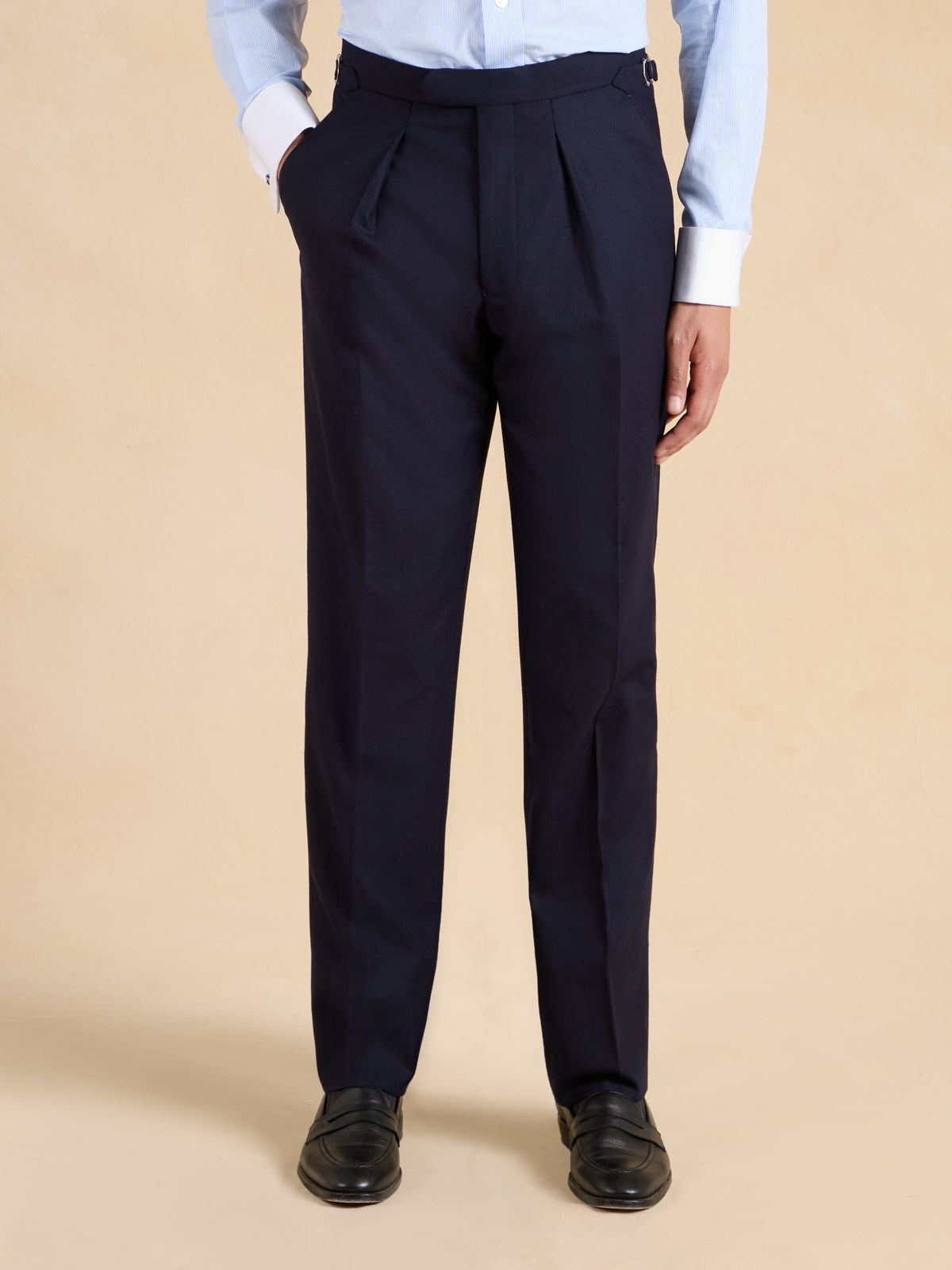 Eaton Suit - Ink Blue Cashmere and Wool Blend