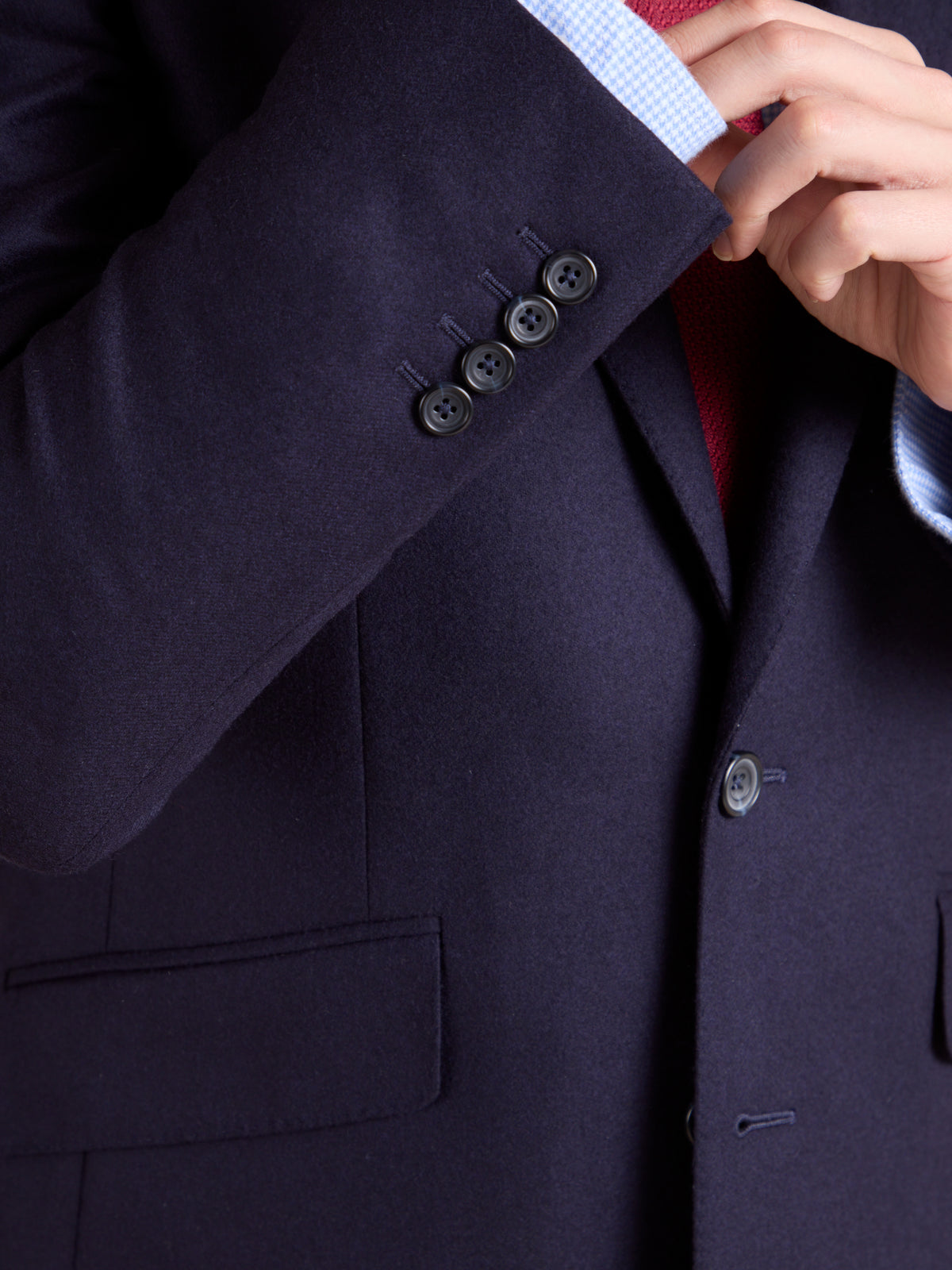 Eaton Suit - Navy Cashmere and Wool Blend