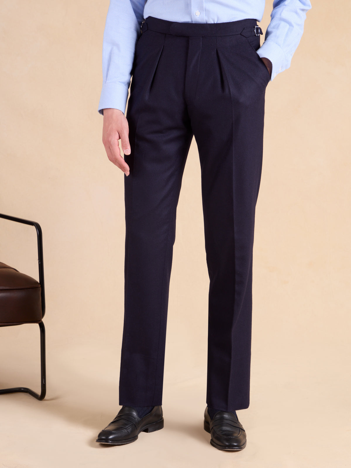 Eaton Suit - Navy Cashmere and Wool Blend