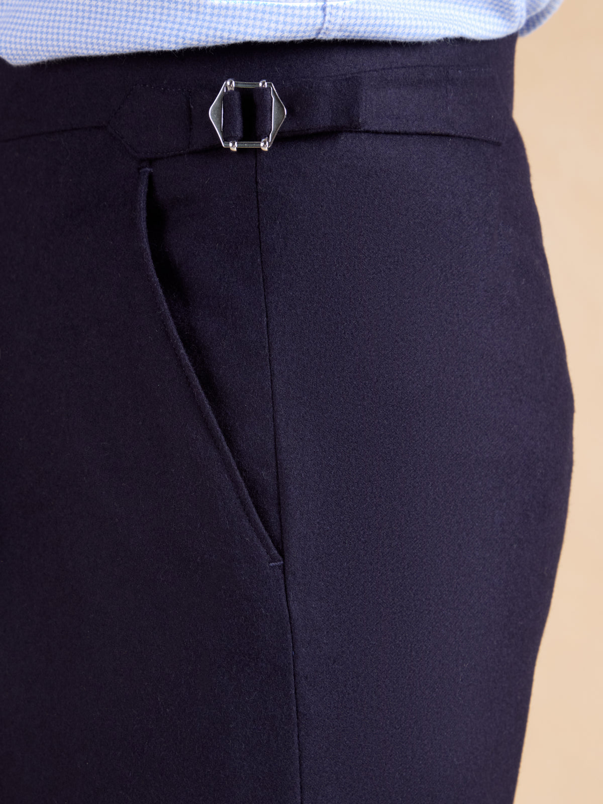 Eaton Suit - Navy Cashmere and Wool Blend