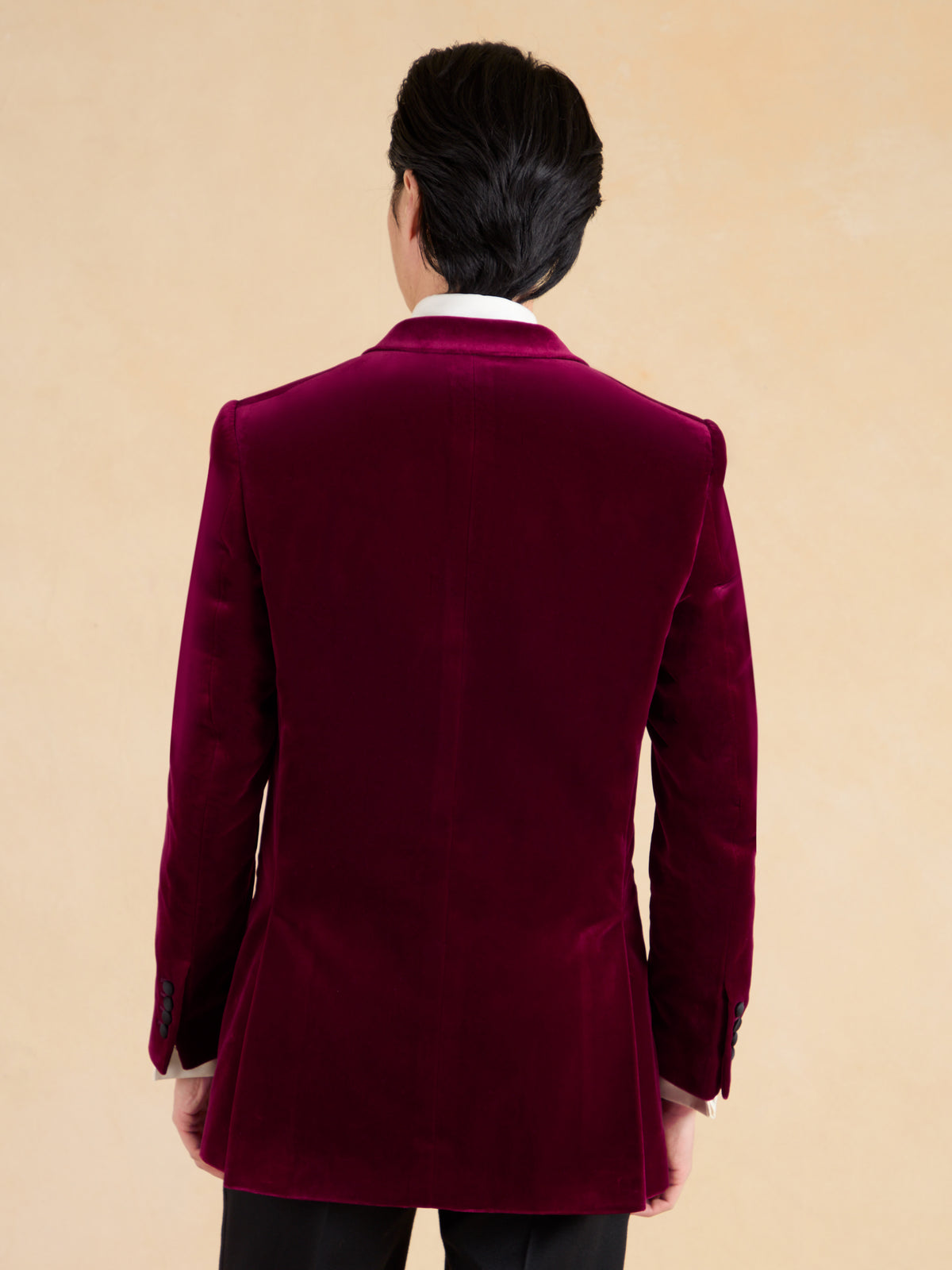 Carlyle Jacket – Ruby Red Cotton Velvet