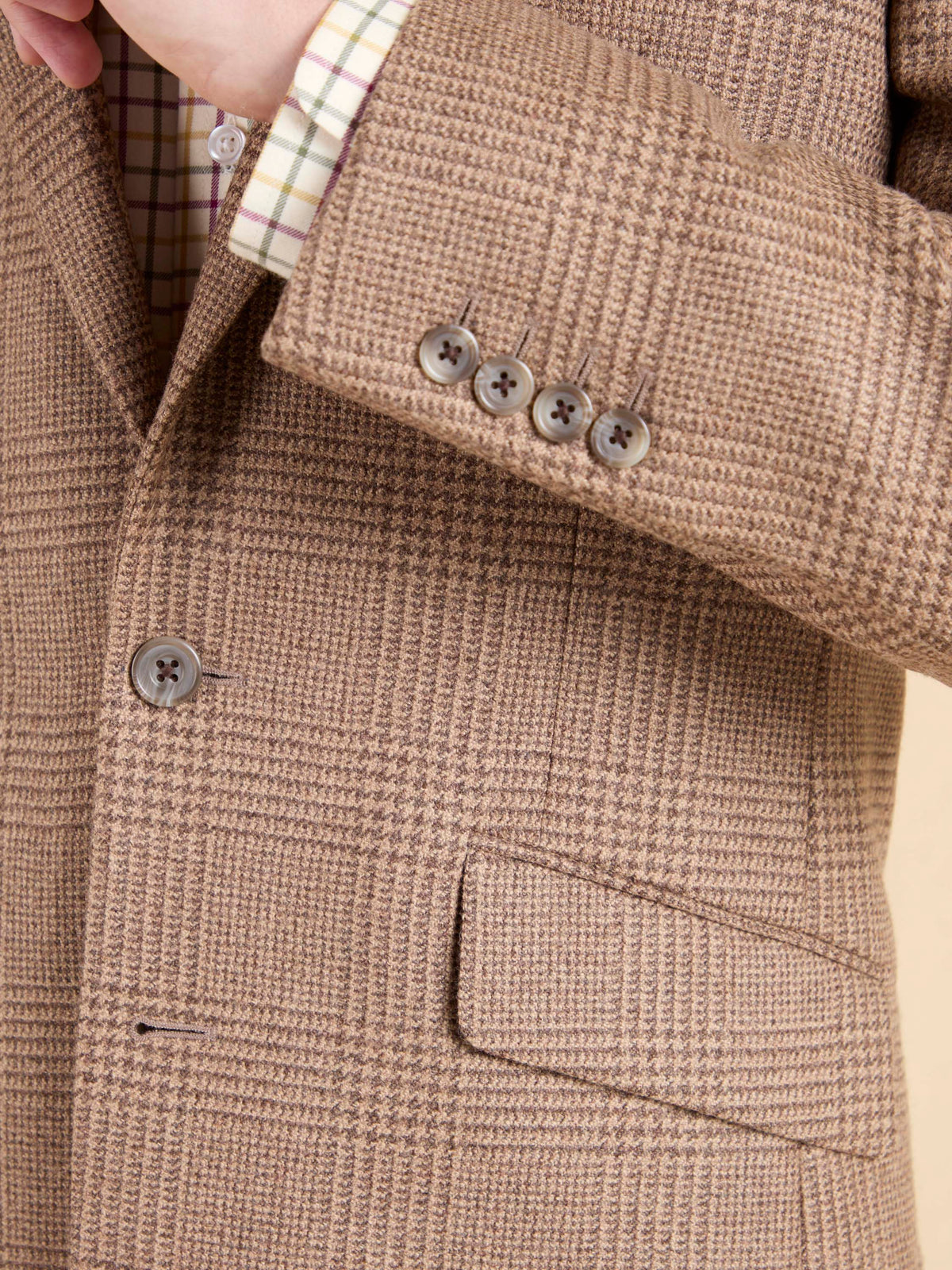 Eaton Jacket - Brown Check Tweed