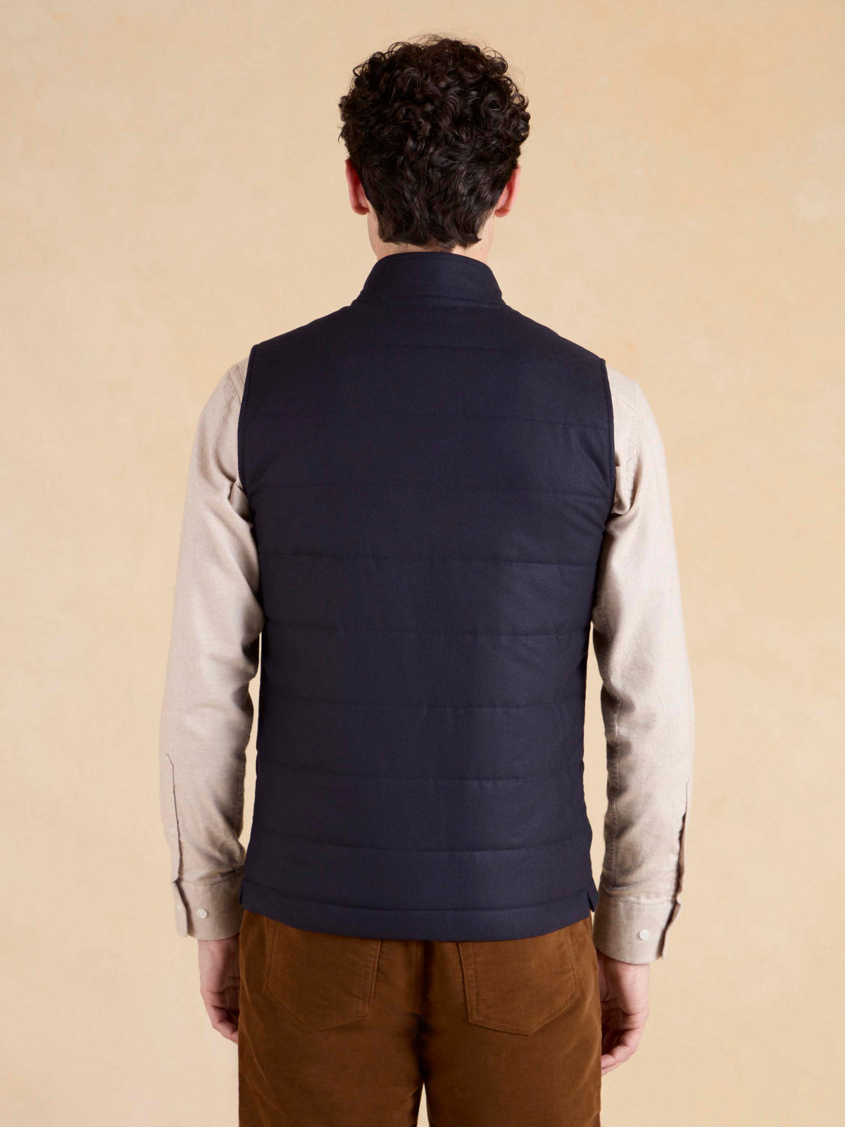 Markham Gilet - Navy Italian Wool