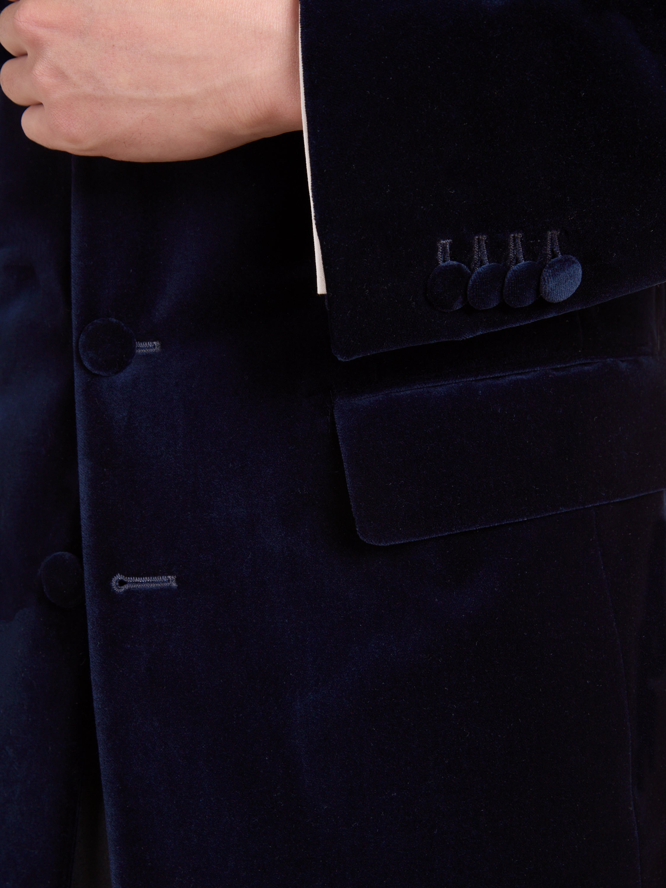 Ormonde Smoking Jacket - Navy Velvet