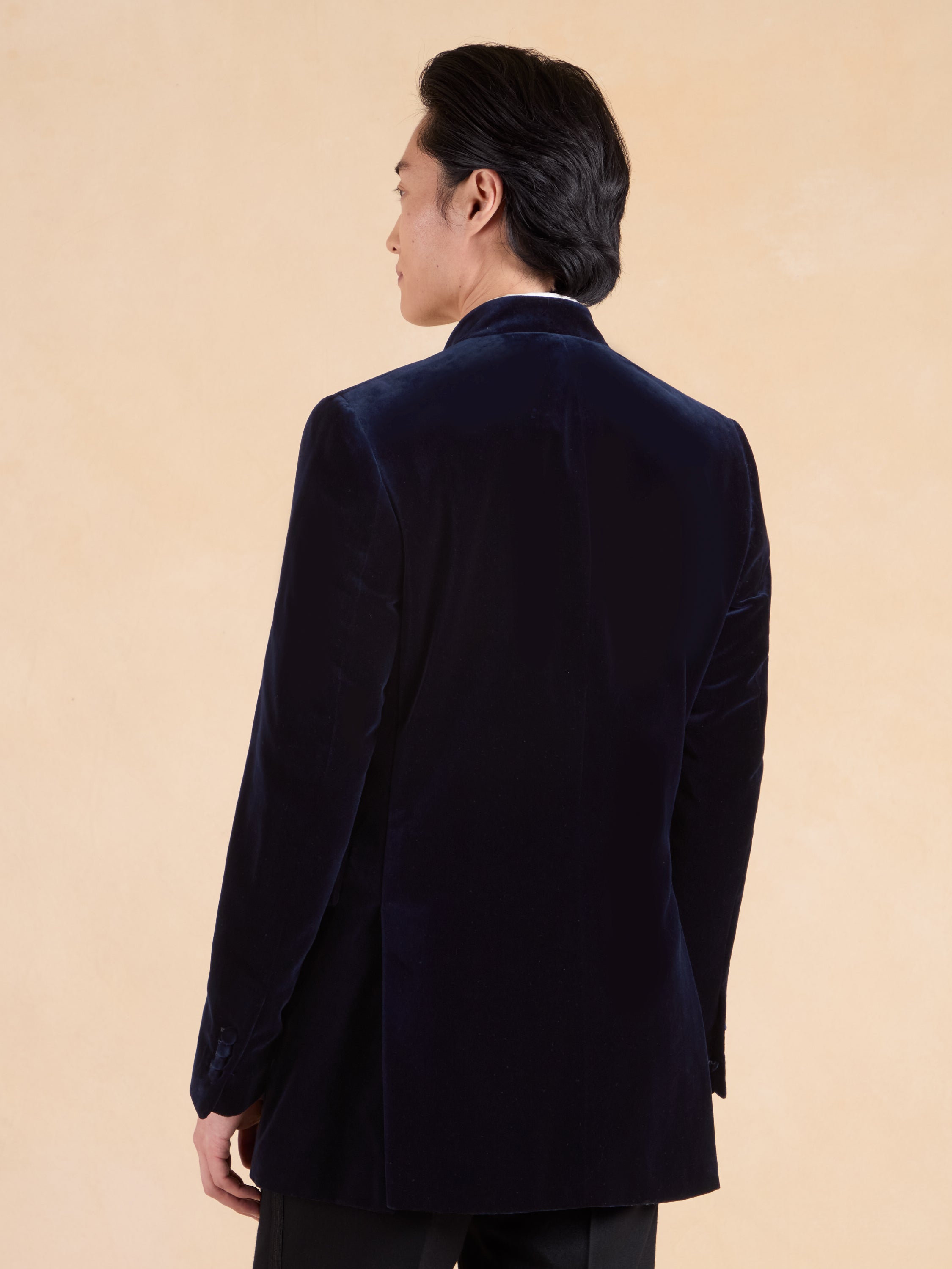 Ormonde Smoking Jacket - Navy Velvet