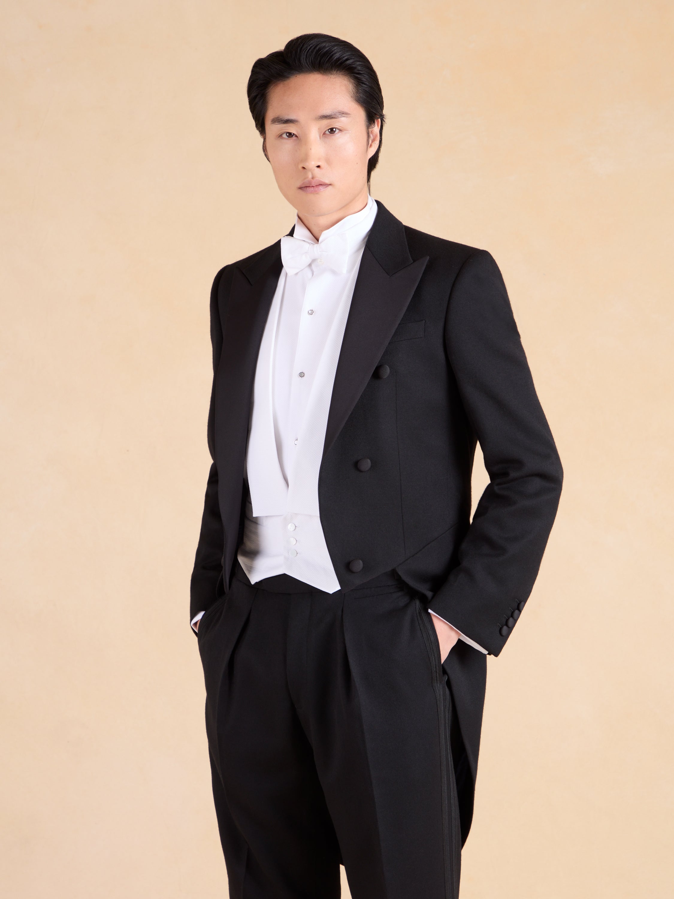 White Tie Evening Tails - Black