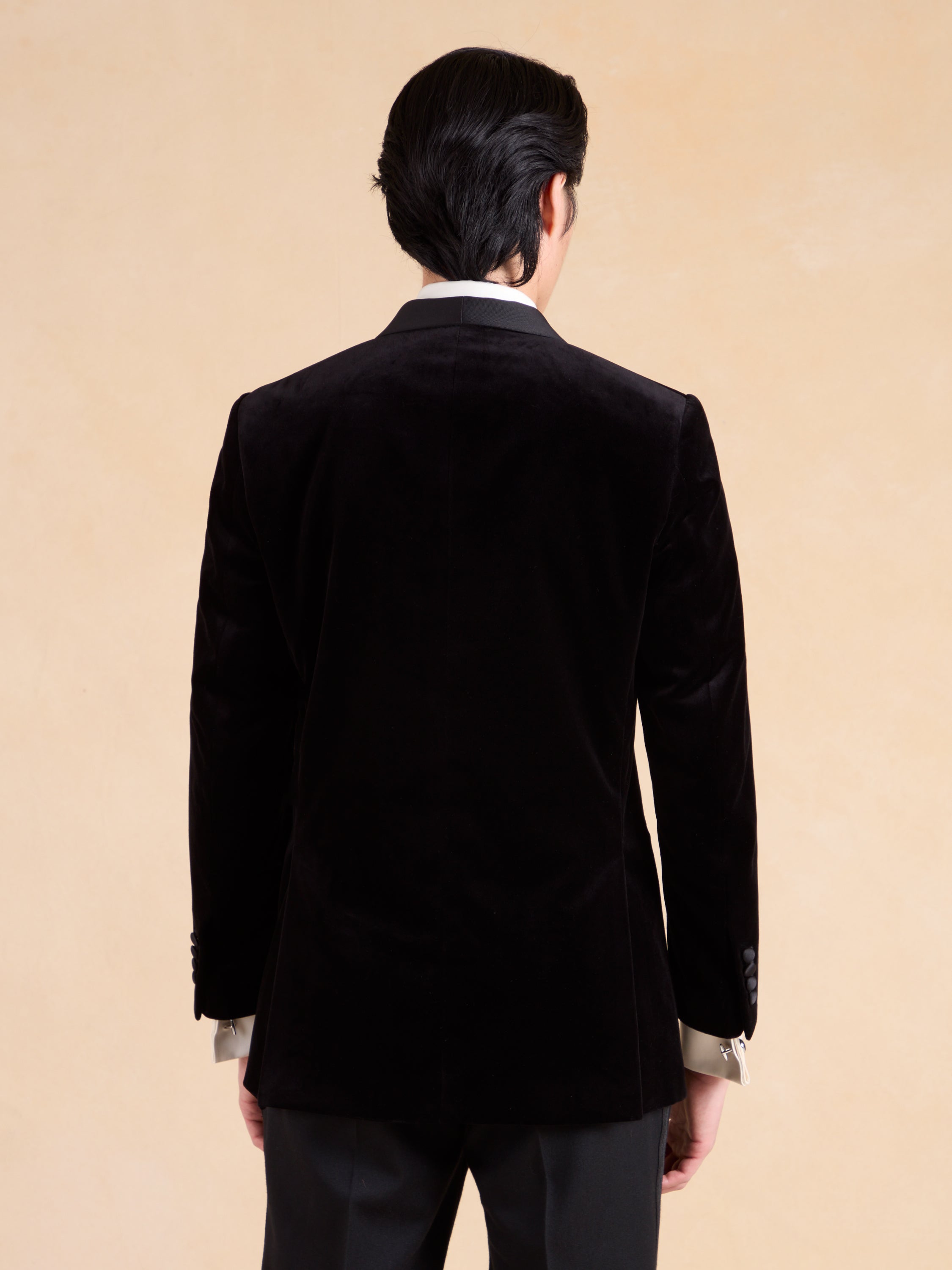 Carlyle Smoking Jacket - Black Velvet