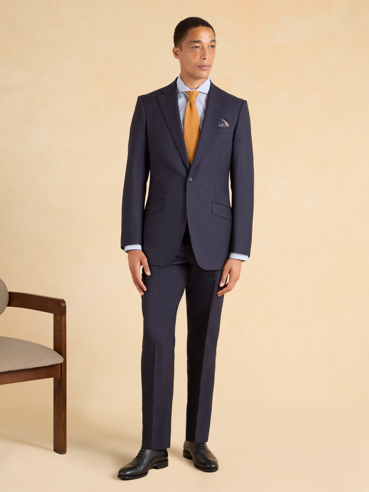Mayfair Suit - Navy Twill Wool