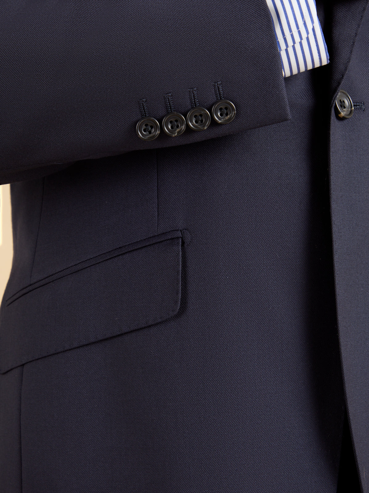 Mayfair Suit - Navy Twill Wool