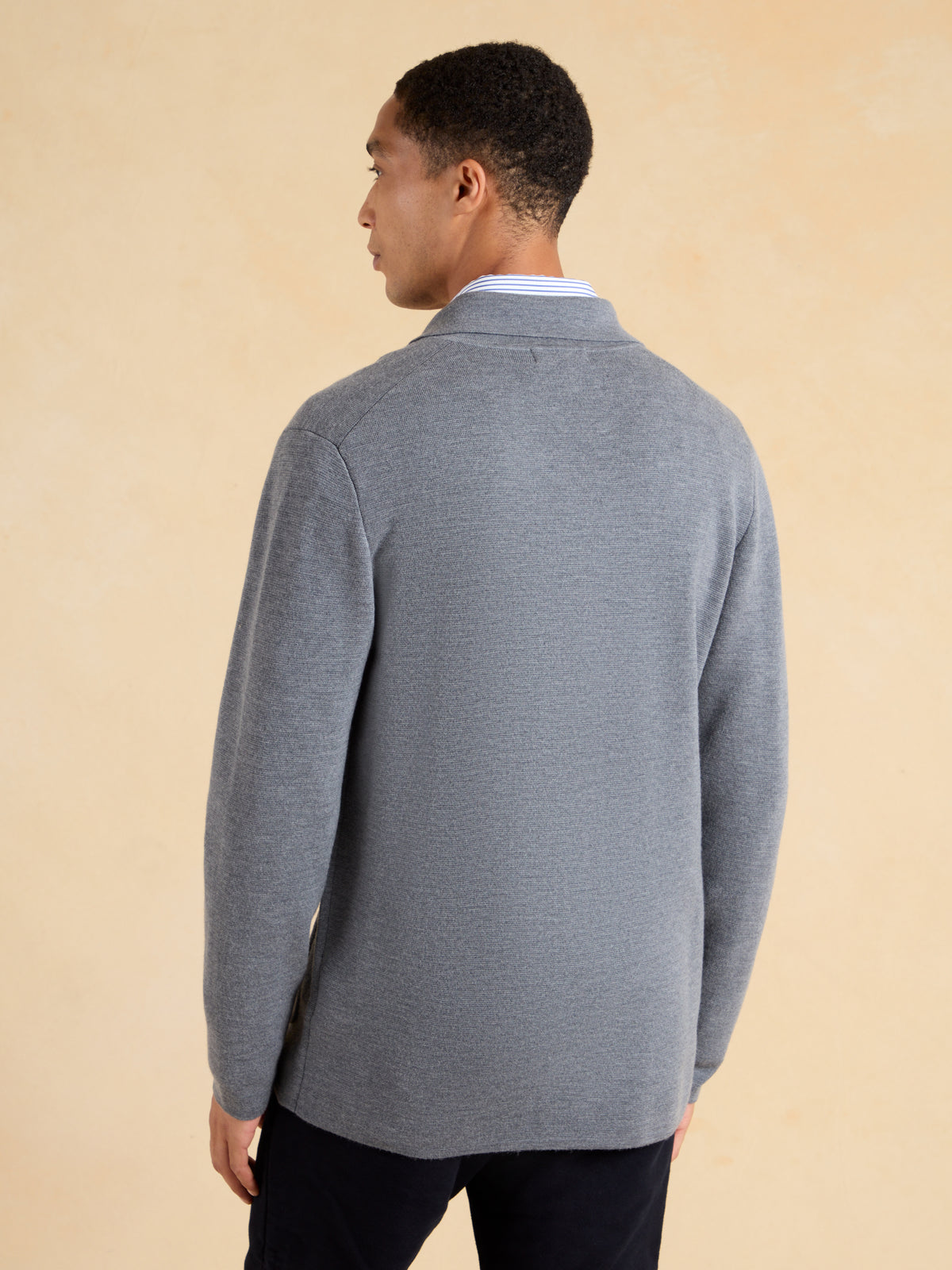 Montrose Knitted Blazer – Grey Merino Wool