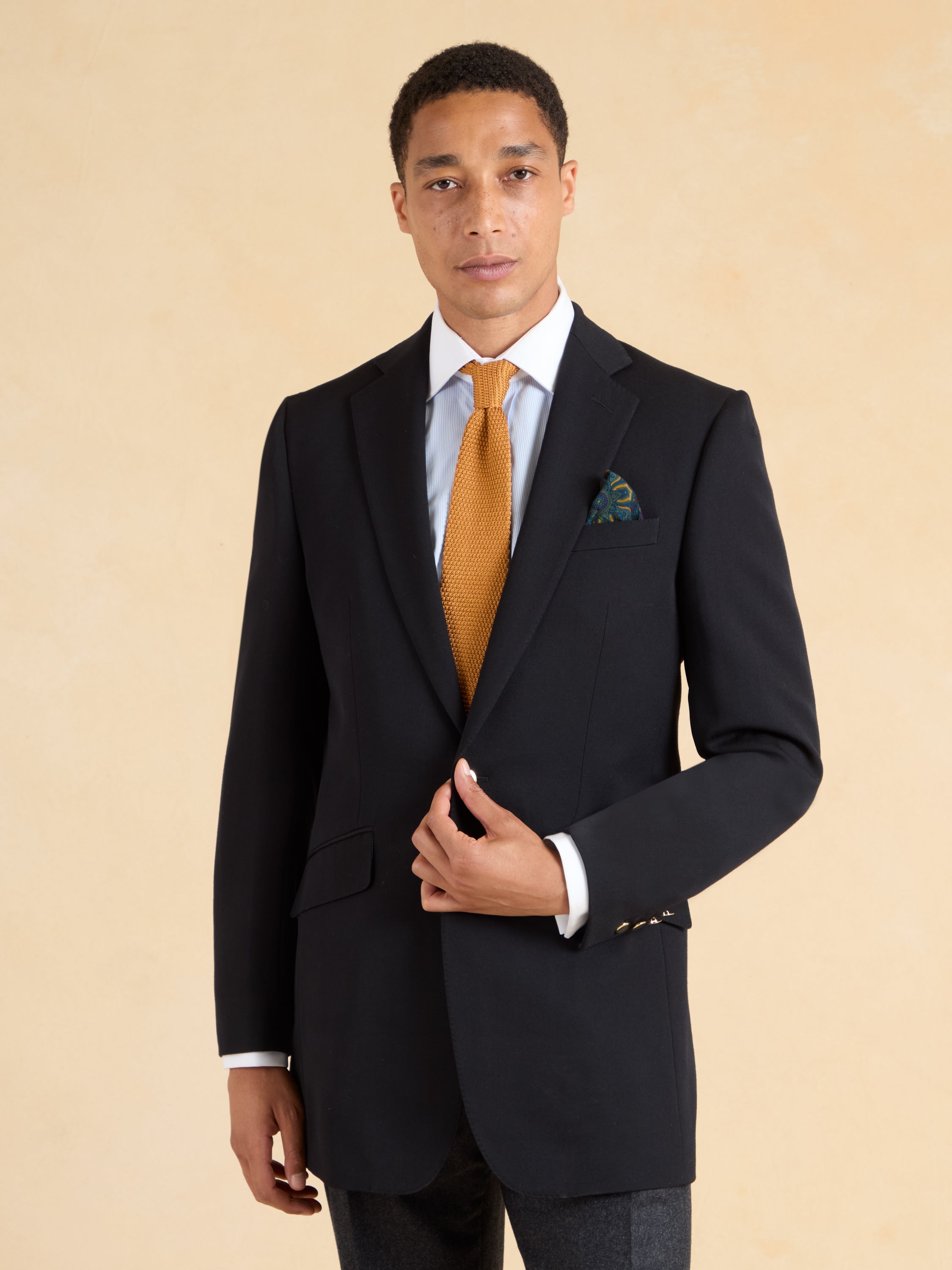Single Breasted Navy Blazer