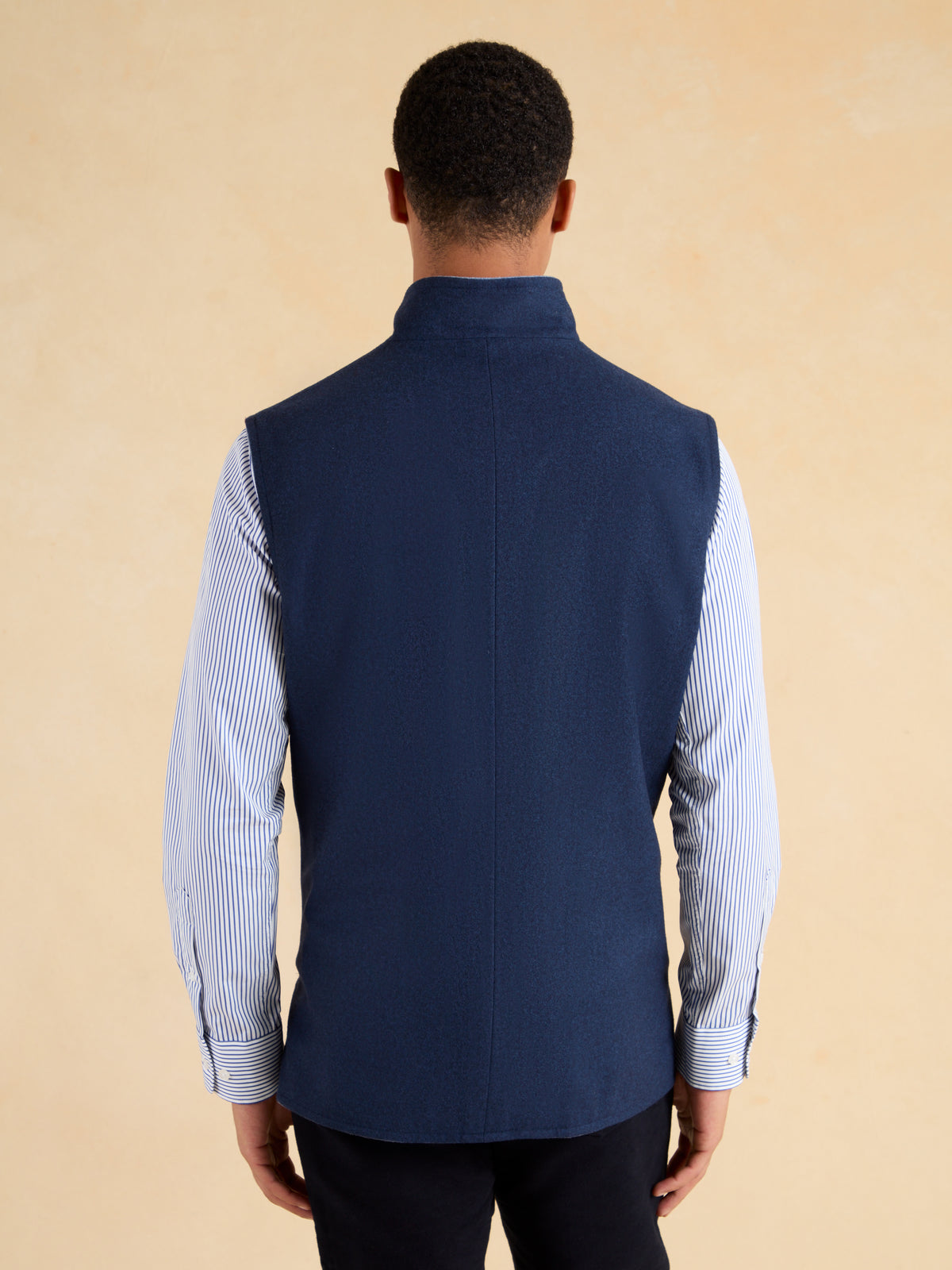Reversible Gilet - Ink Blue & Denim Loden