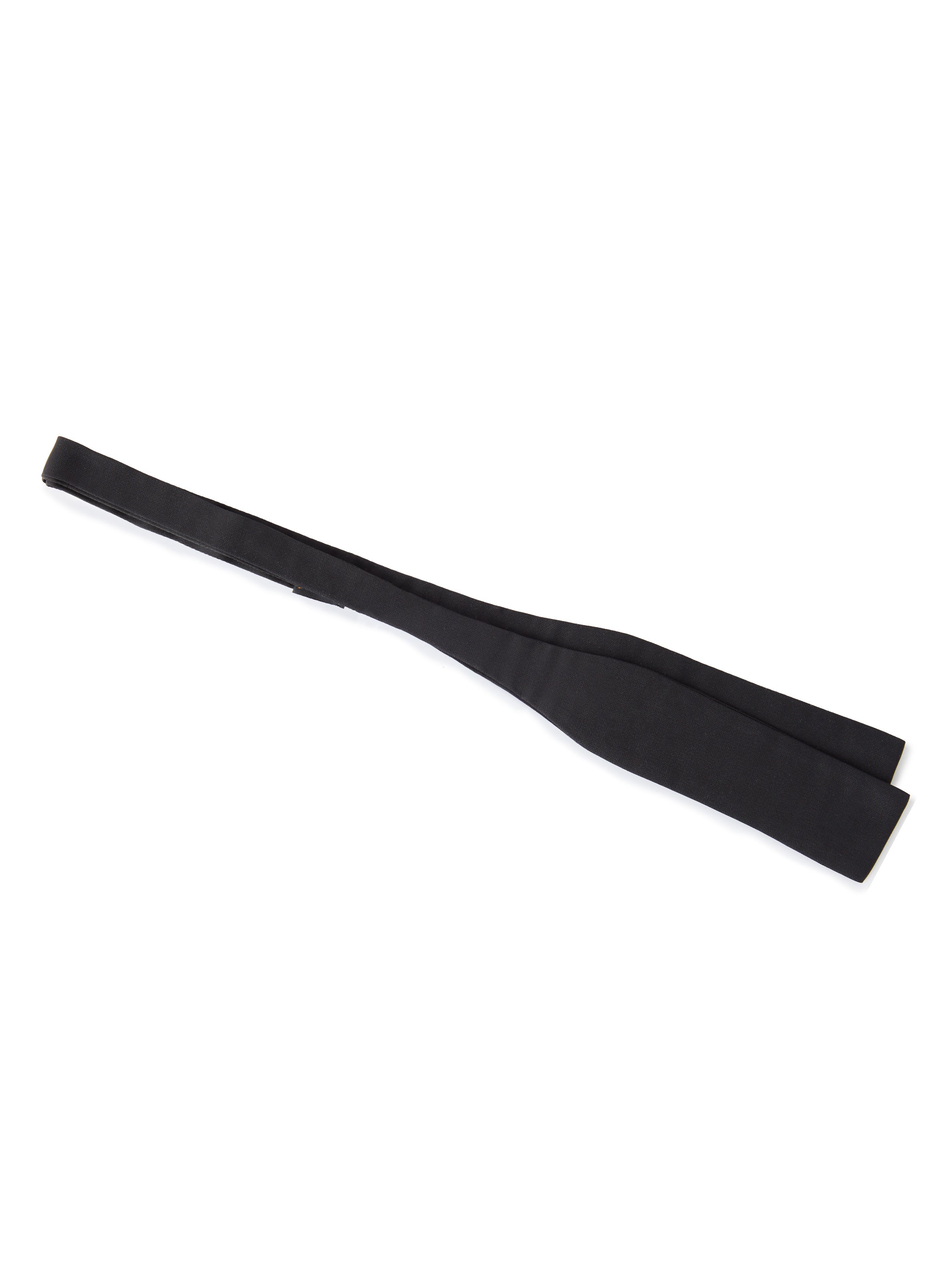 Silk Barathea Bat Wing Bow Tie - Black
