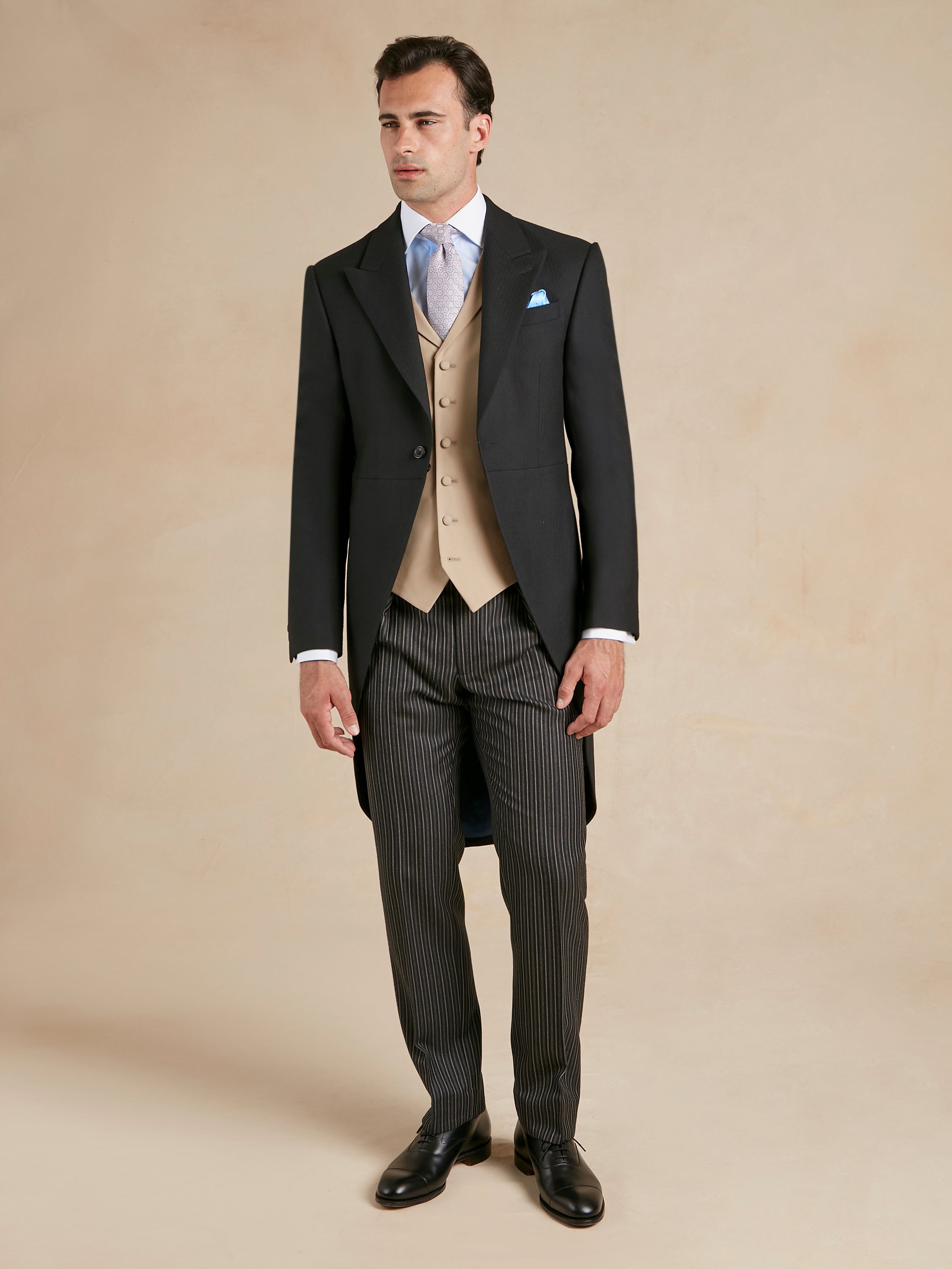 Morning Suit Hire for Royal Ascot - Morning Coat, Trousers & Single Breasted Waistcoat