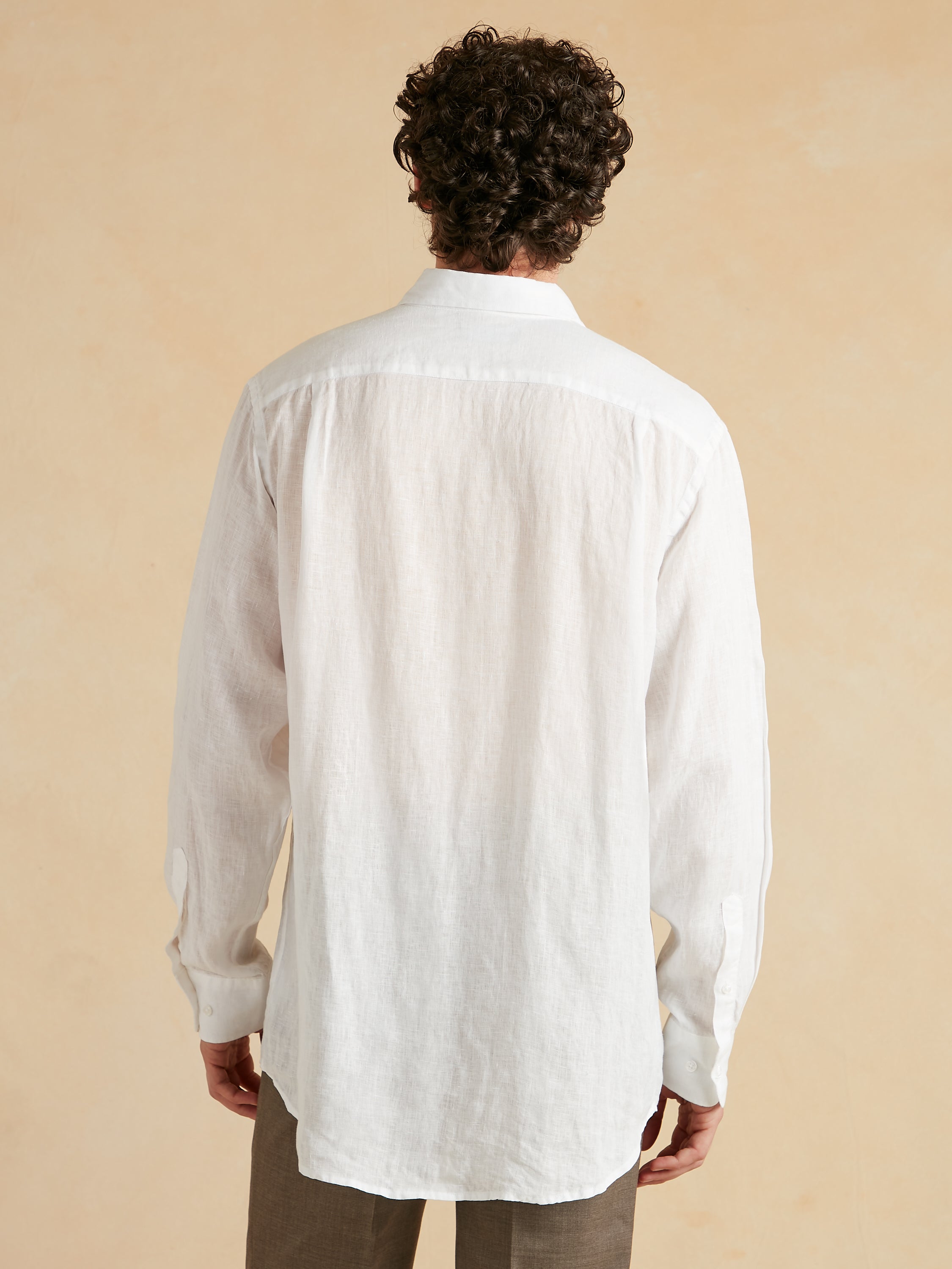 Amalfi Linen Shirt - White